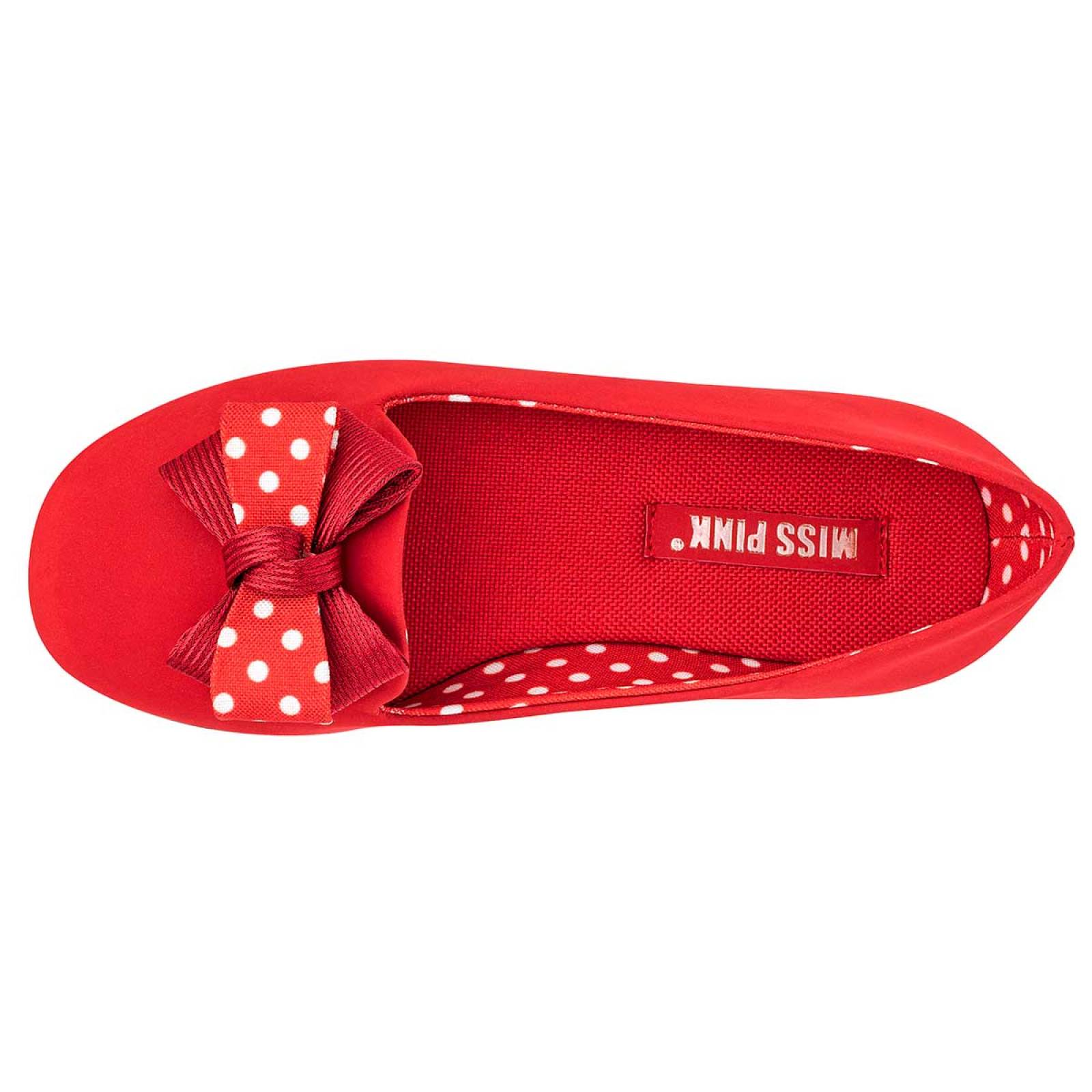 Flats Miss pink Rojo Monse