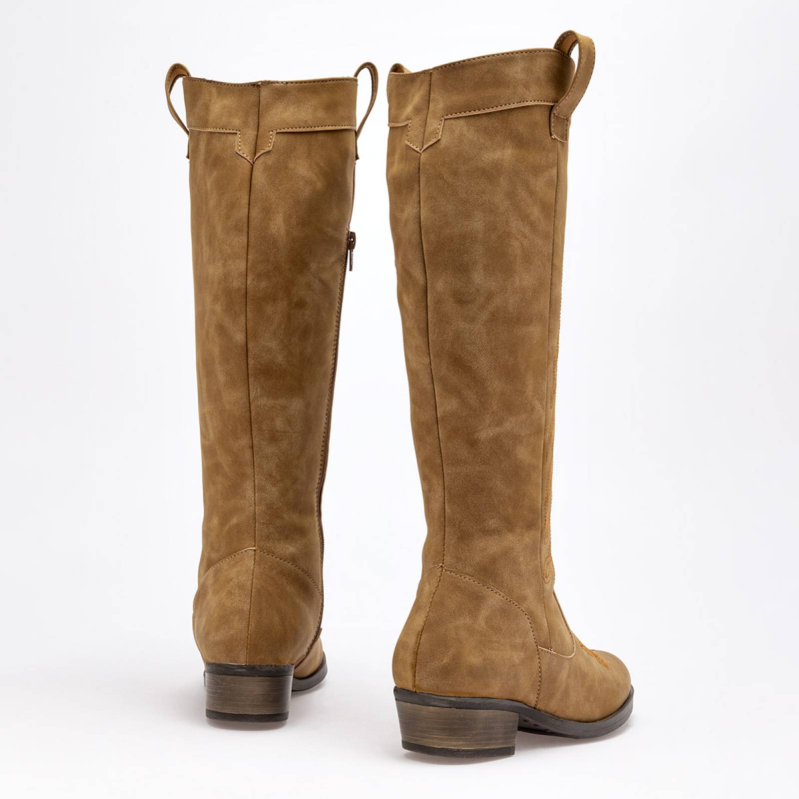 Bota y botin Catalina Camel 9050