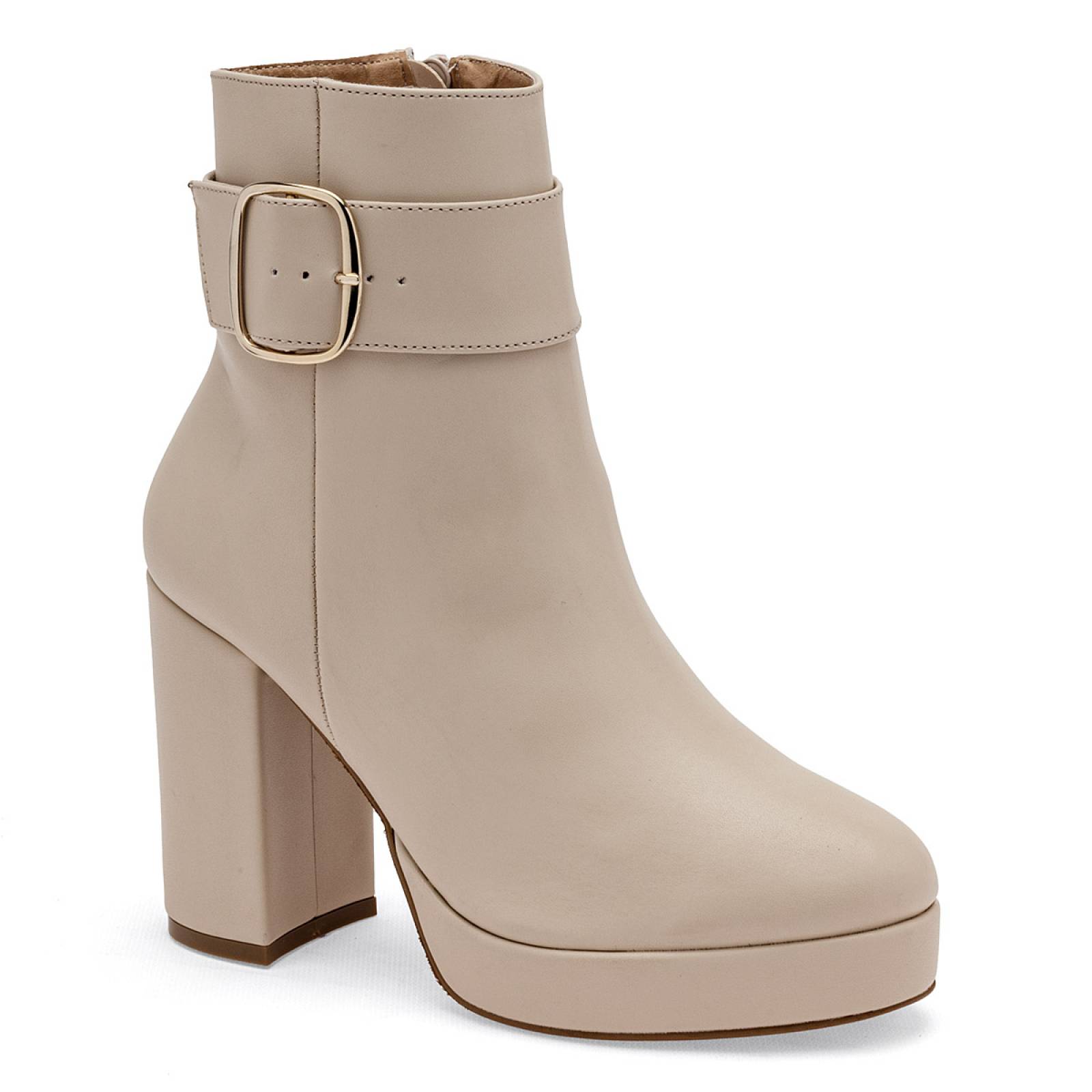Bota y botin Lady paulina Beige 31702