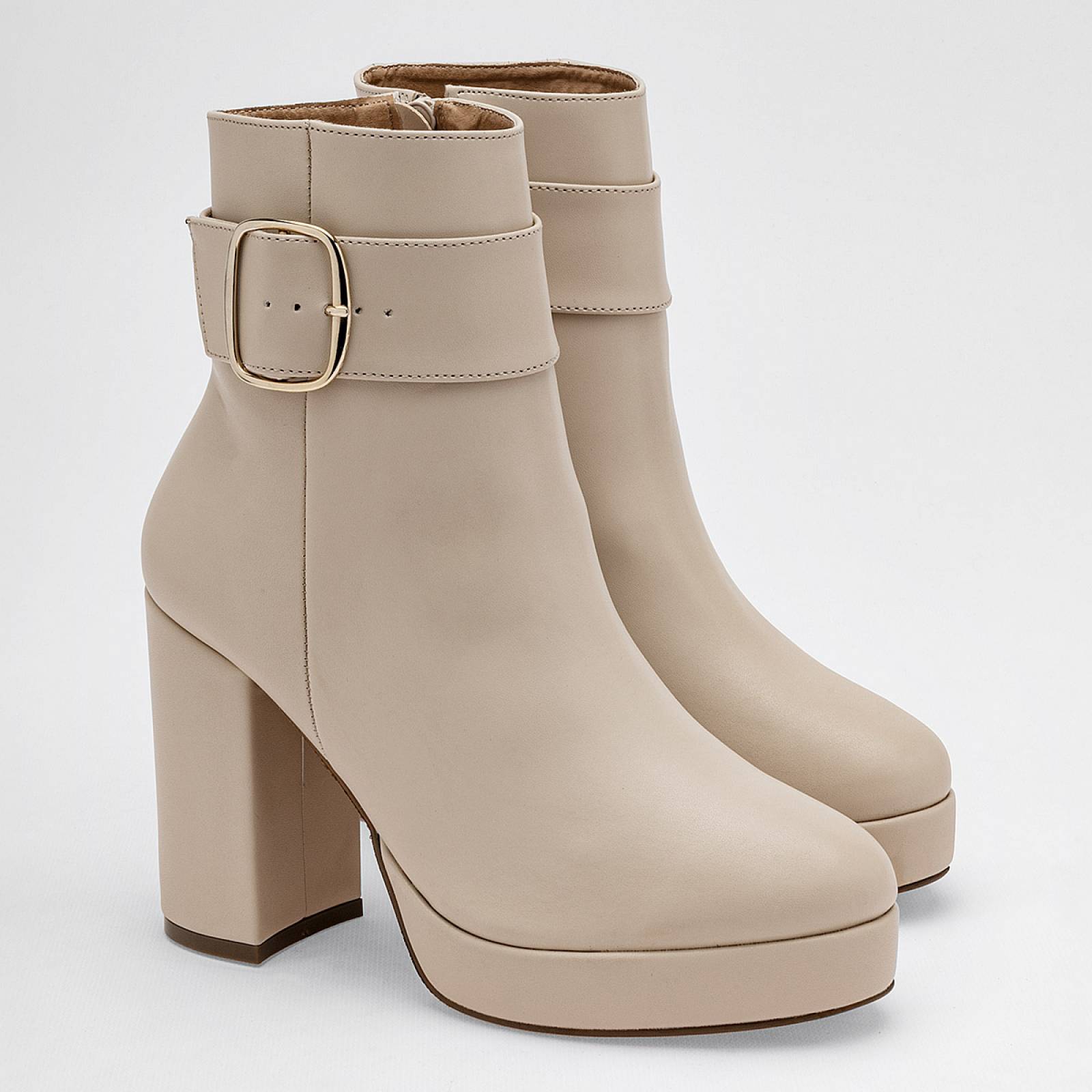 Bota y botin Lady paulina Beige 31702