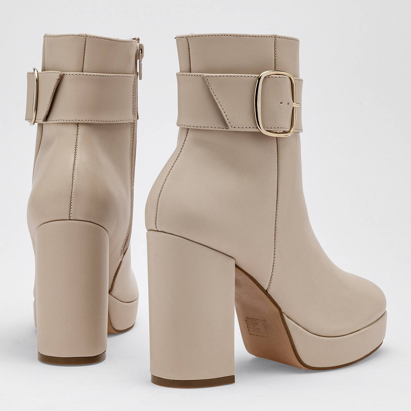 Bota y botin Lady paulina Beige 31702