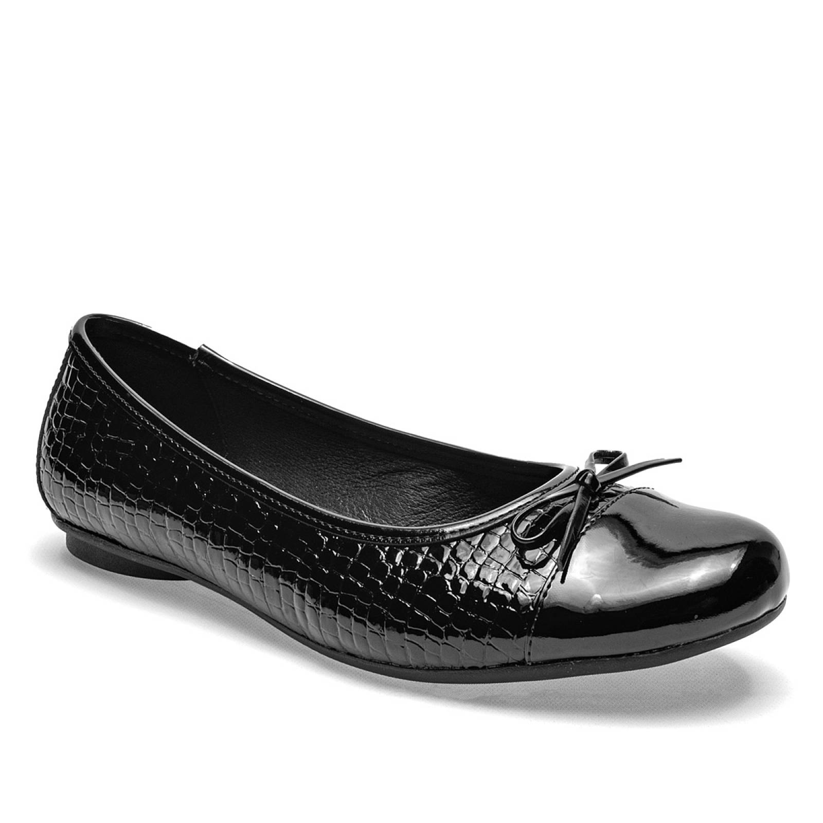 Zapato Mujer Flexi 116309 Flats Balerina Confort Piel Negro