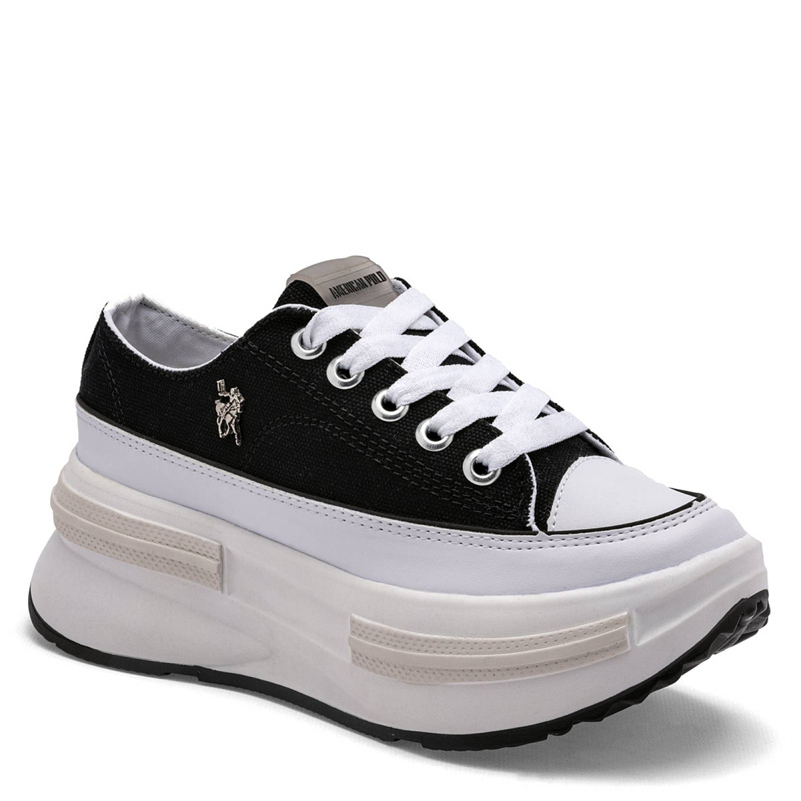 Tenis American polo Negro 2572