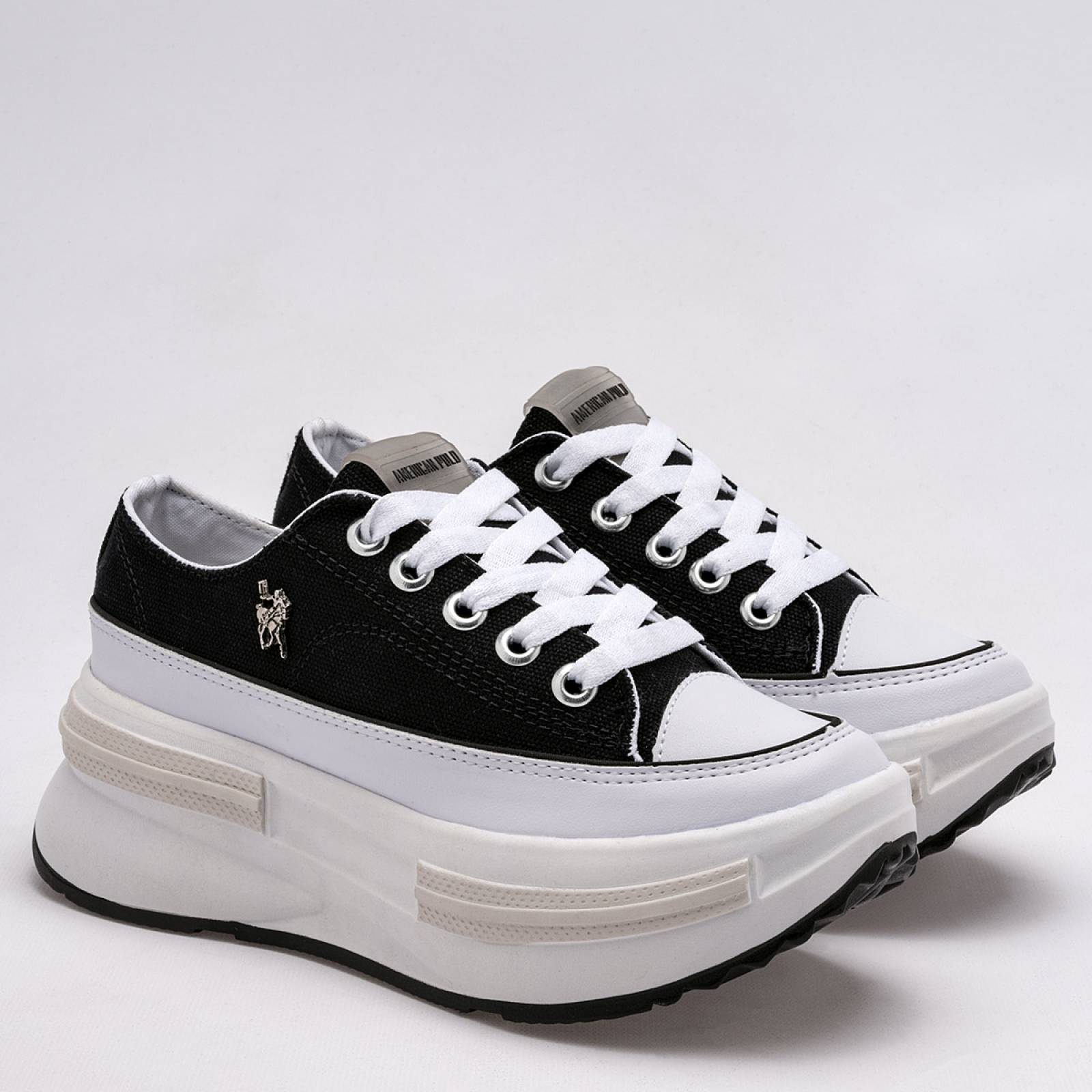 Tenis American polo Negro 2572