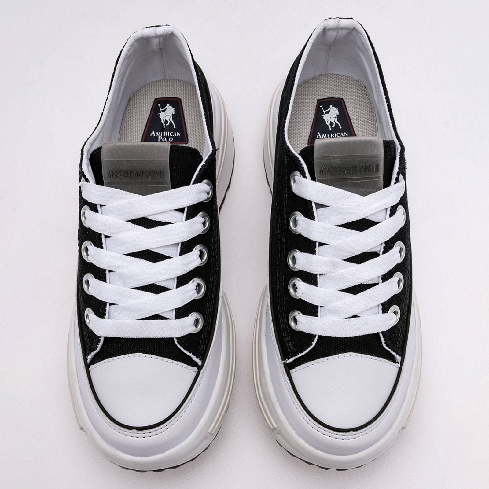 Tenis American polo Negro 2572