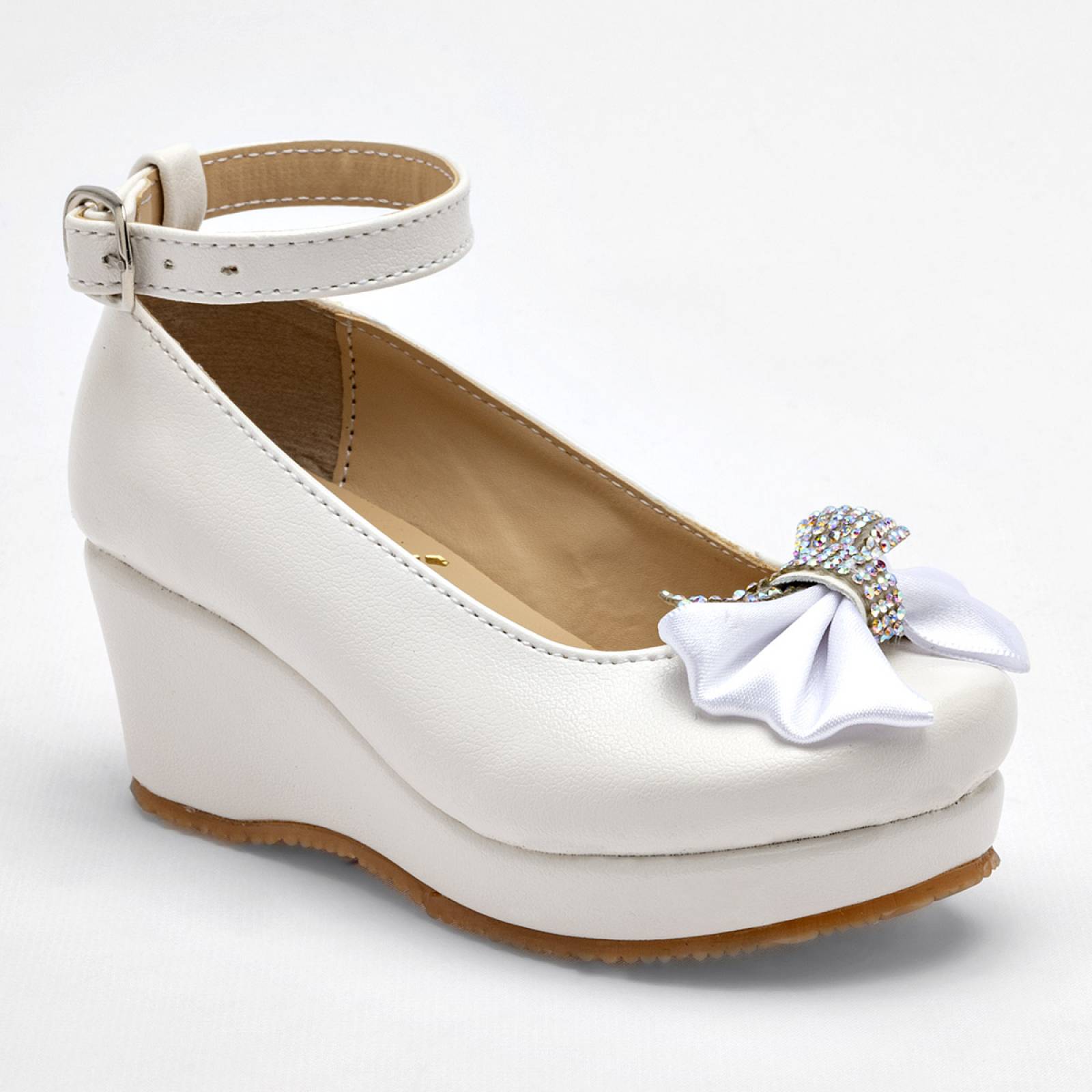 Zapato graduación Caramel Blanco O161