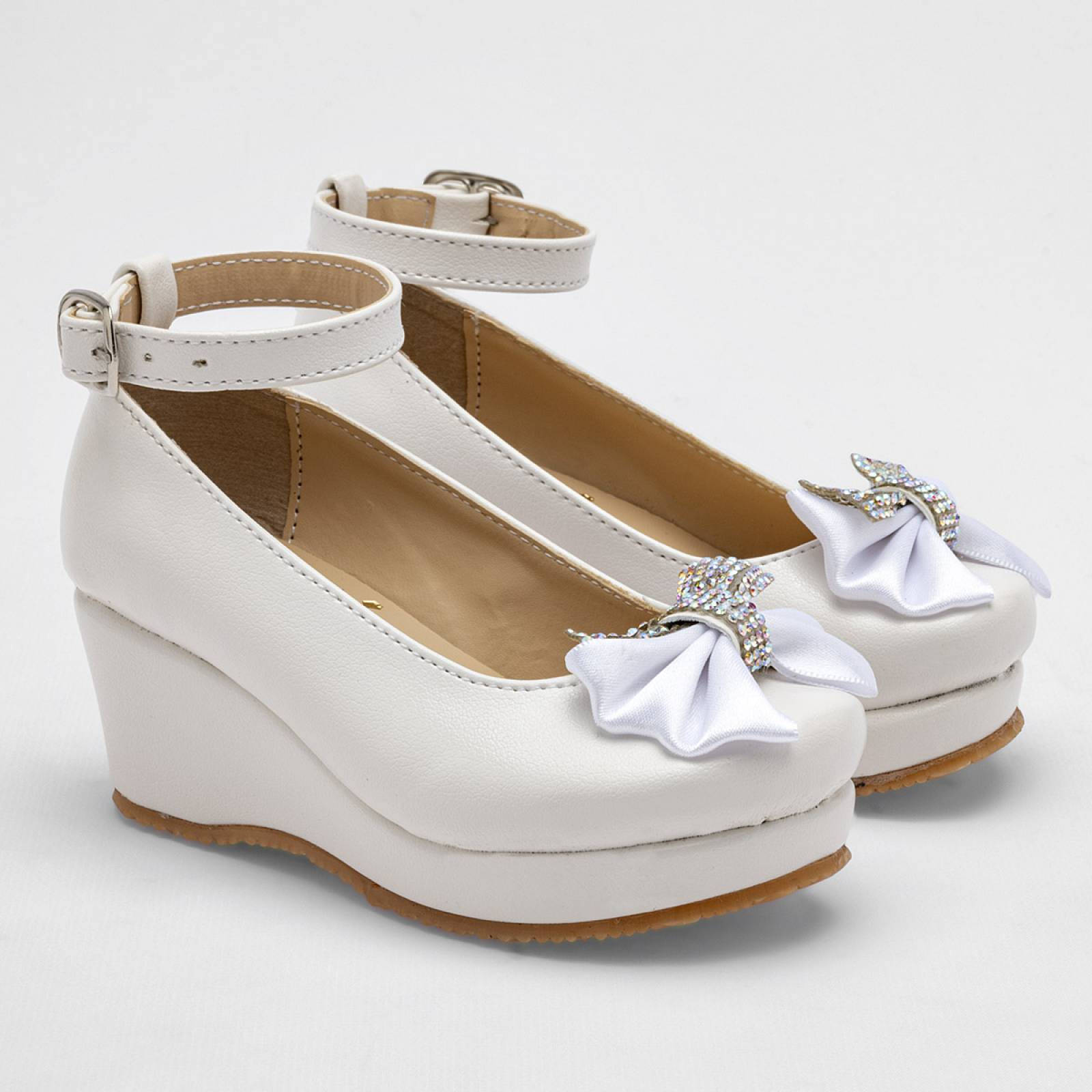 Zapato graduación Caramel Blanco O161