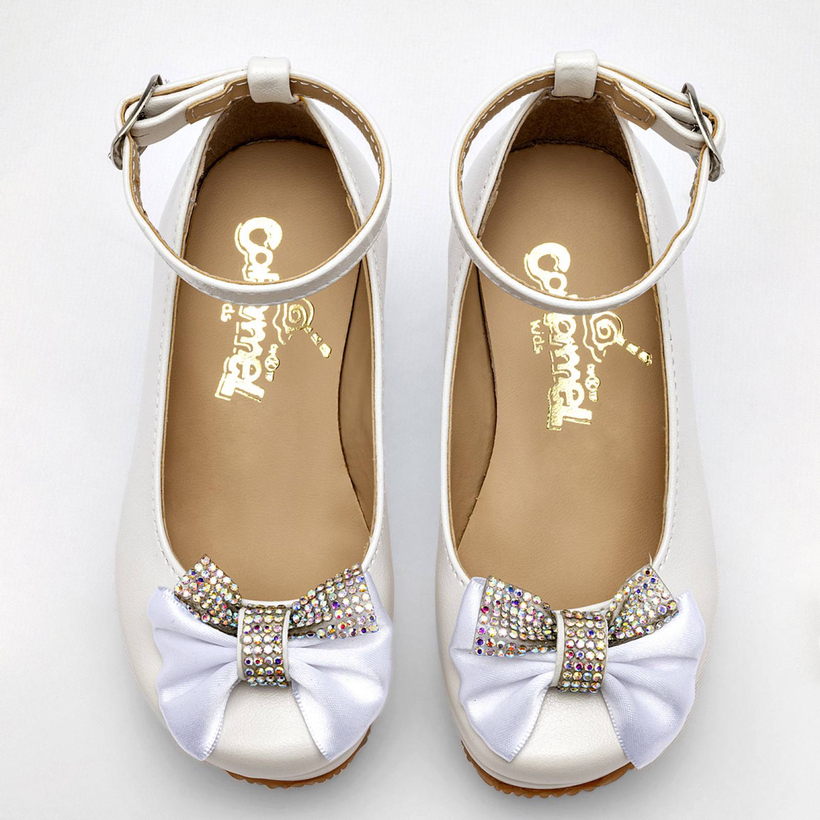 Zapato graduación Caramel Blanco O161