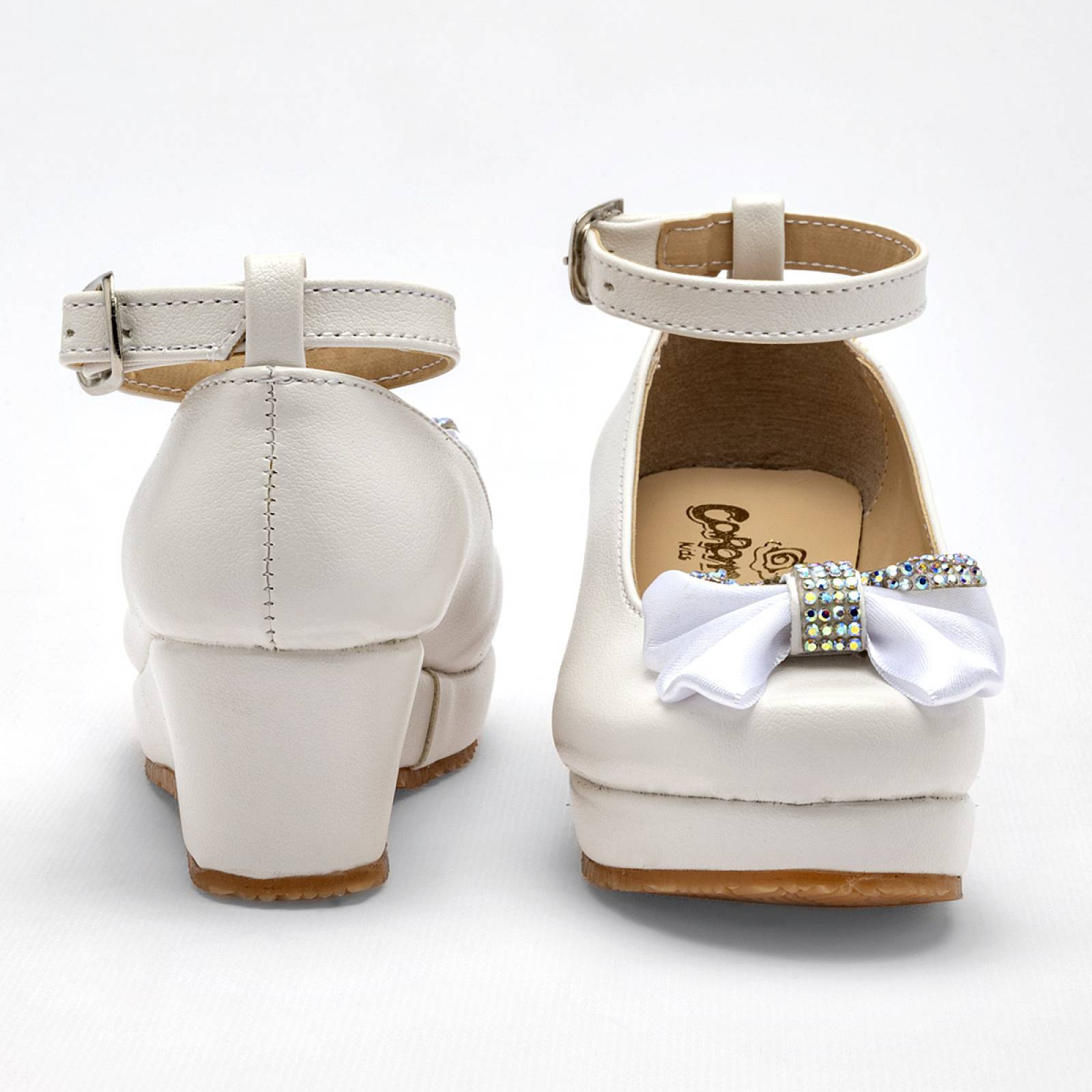 Zapato graduación Caramel Blanco O161