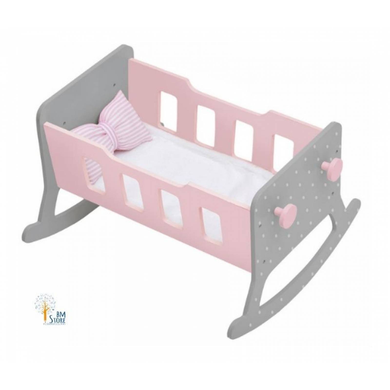 Silla Alta Y Cuna Juguete De Madera Olivias Little World 