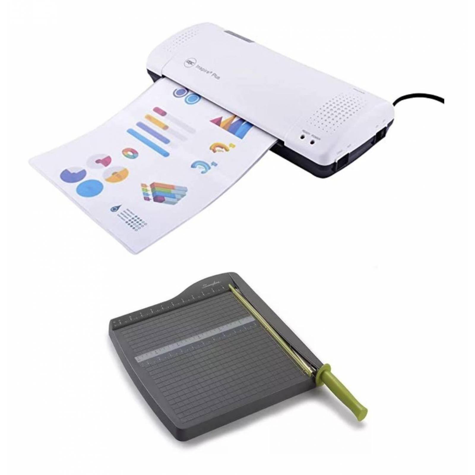 Combo Enmicadora Oficio, Guillotina y 95 Micas Envío Gratis