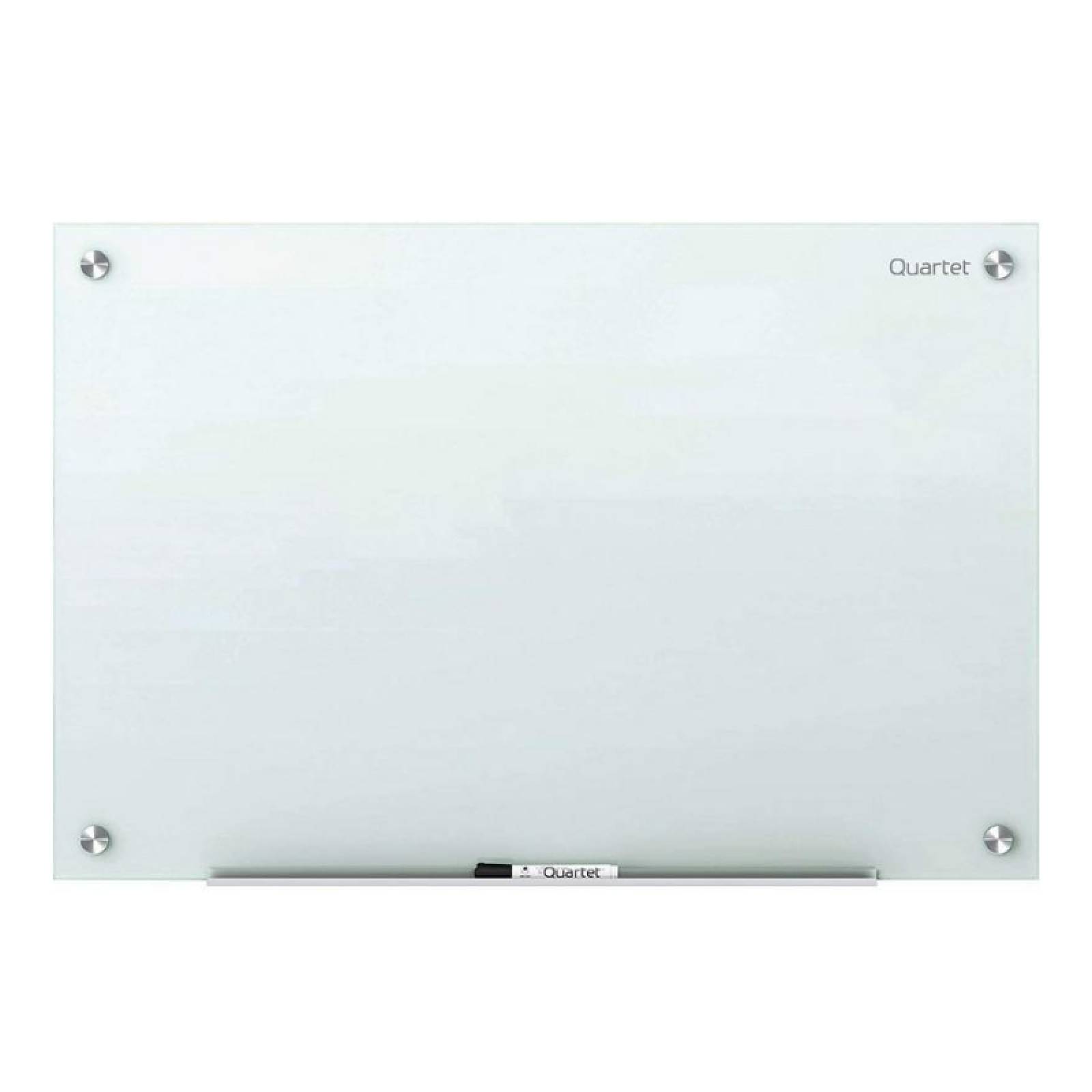 Pizarrón De Cristal 90x60cm Blanco y 6 Marcadores Neón 