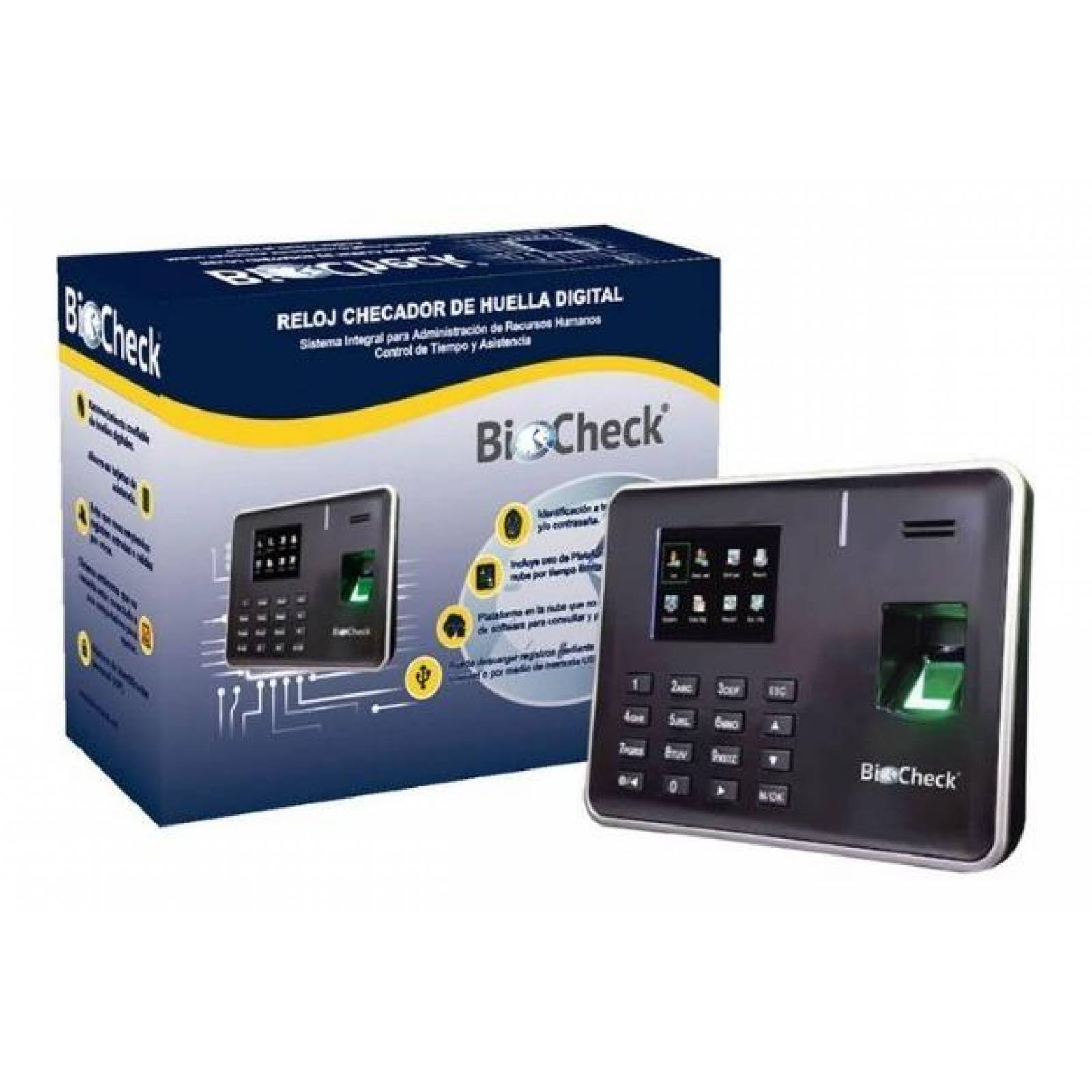 Reloj Checador De Huella Digital Biocheck