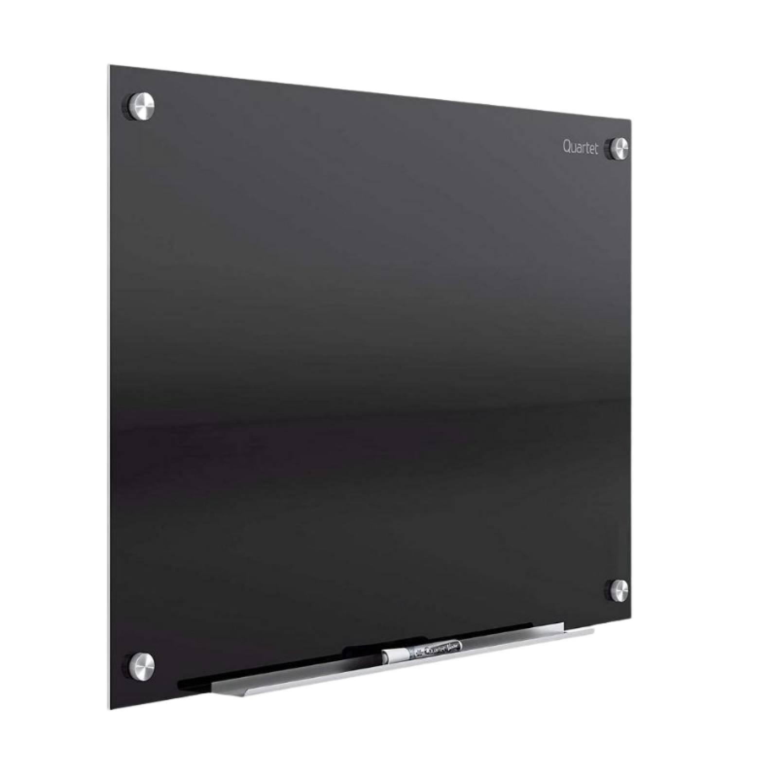 Pizarrón De Cristal 90 X 60cm Infinity Glass, Negro Quartet 