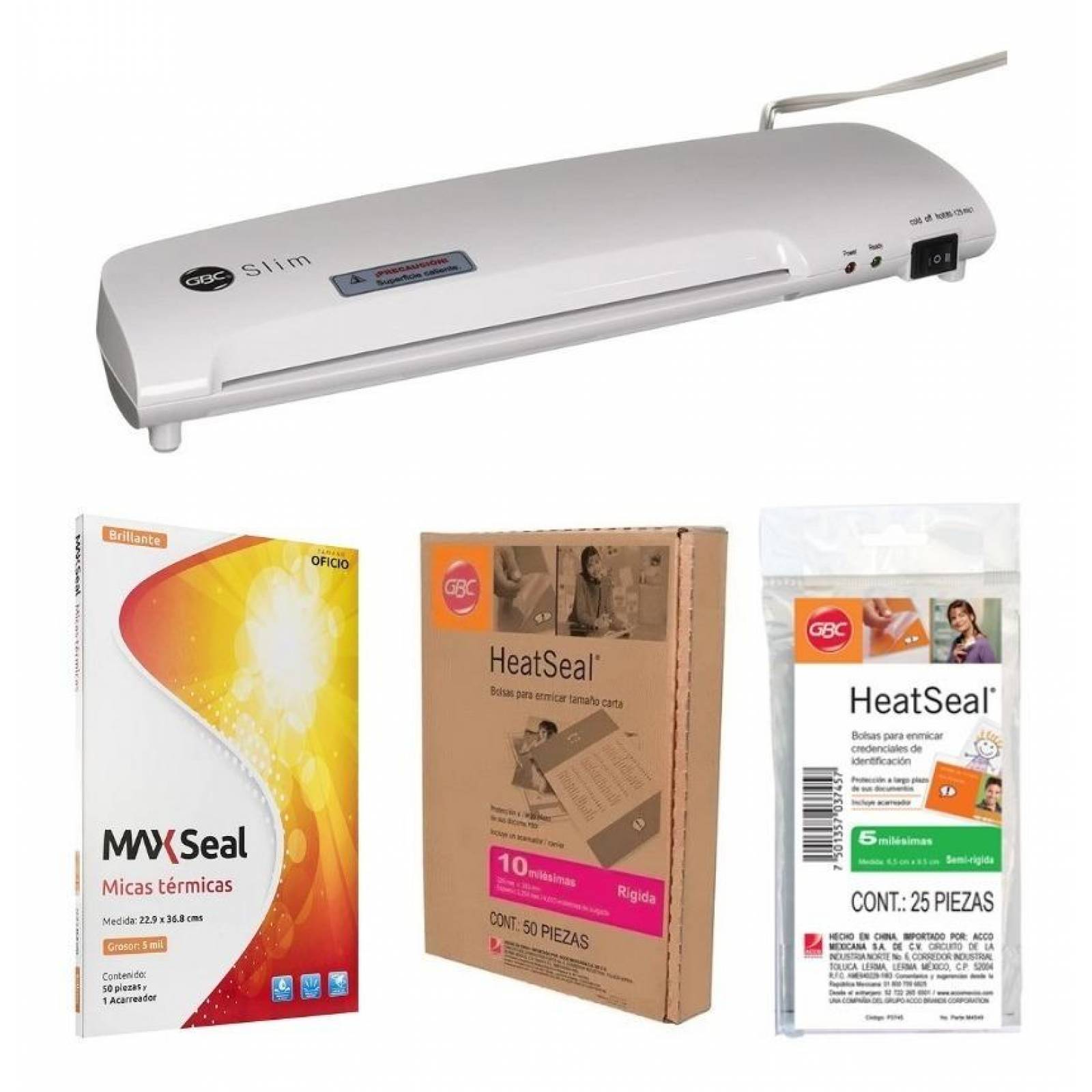 Enmicadora Slim y 200 Micas(100 Oficio,50 Carta Y 50 credencial) 