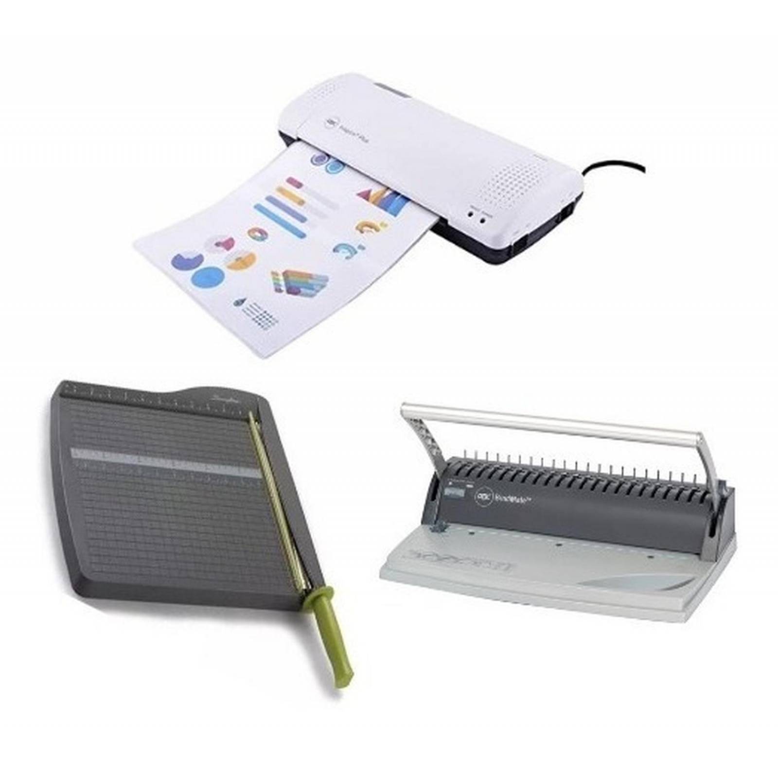 Combo Enmicadora Oficio, Engargoladora, Guillotina y 95micas 