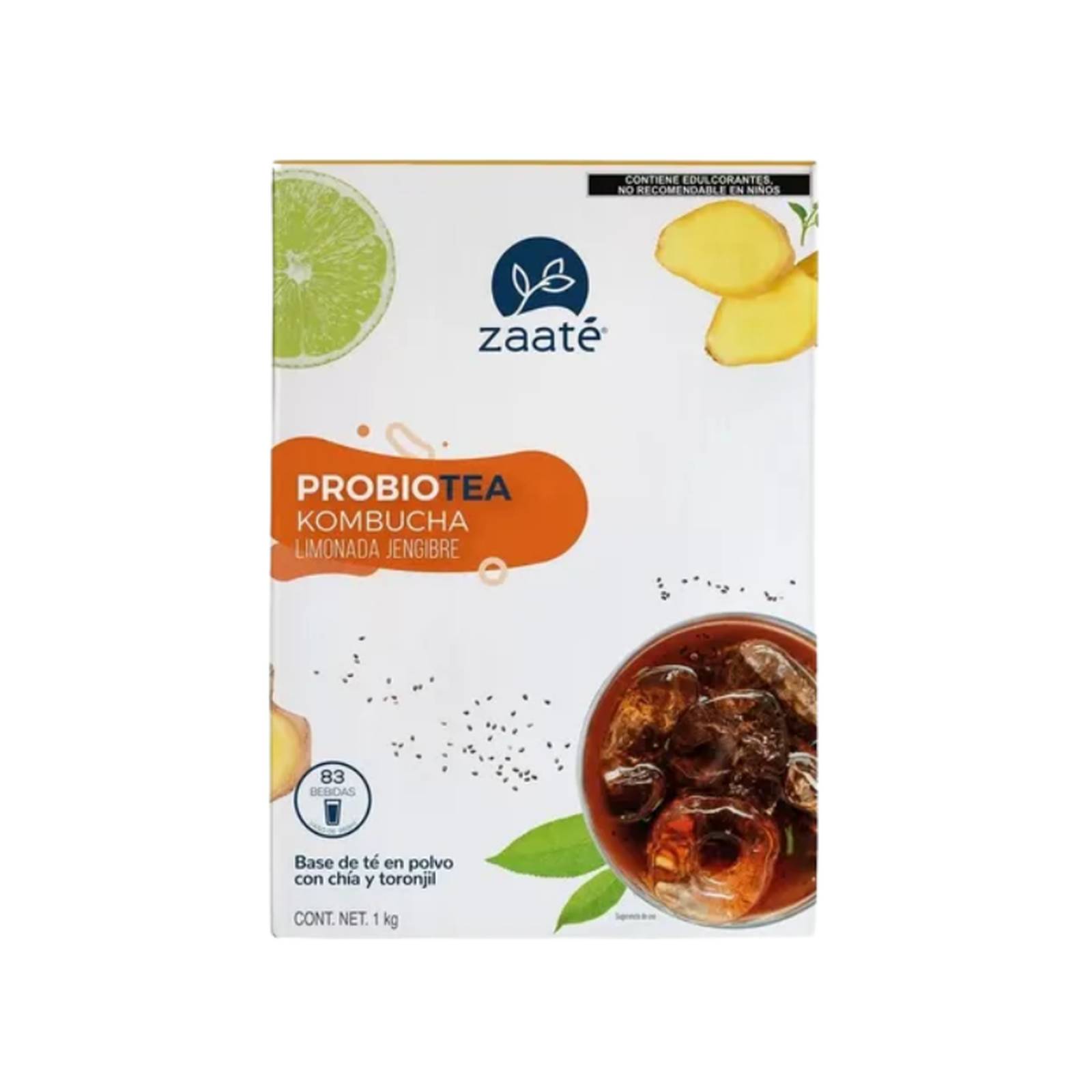 Limonada Probiotea Jengibre Kombucha Zaaté 700g 