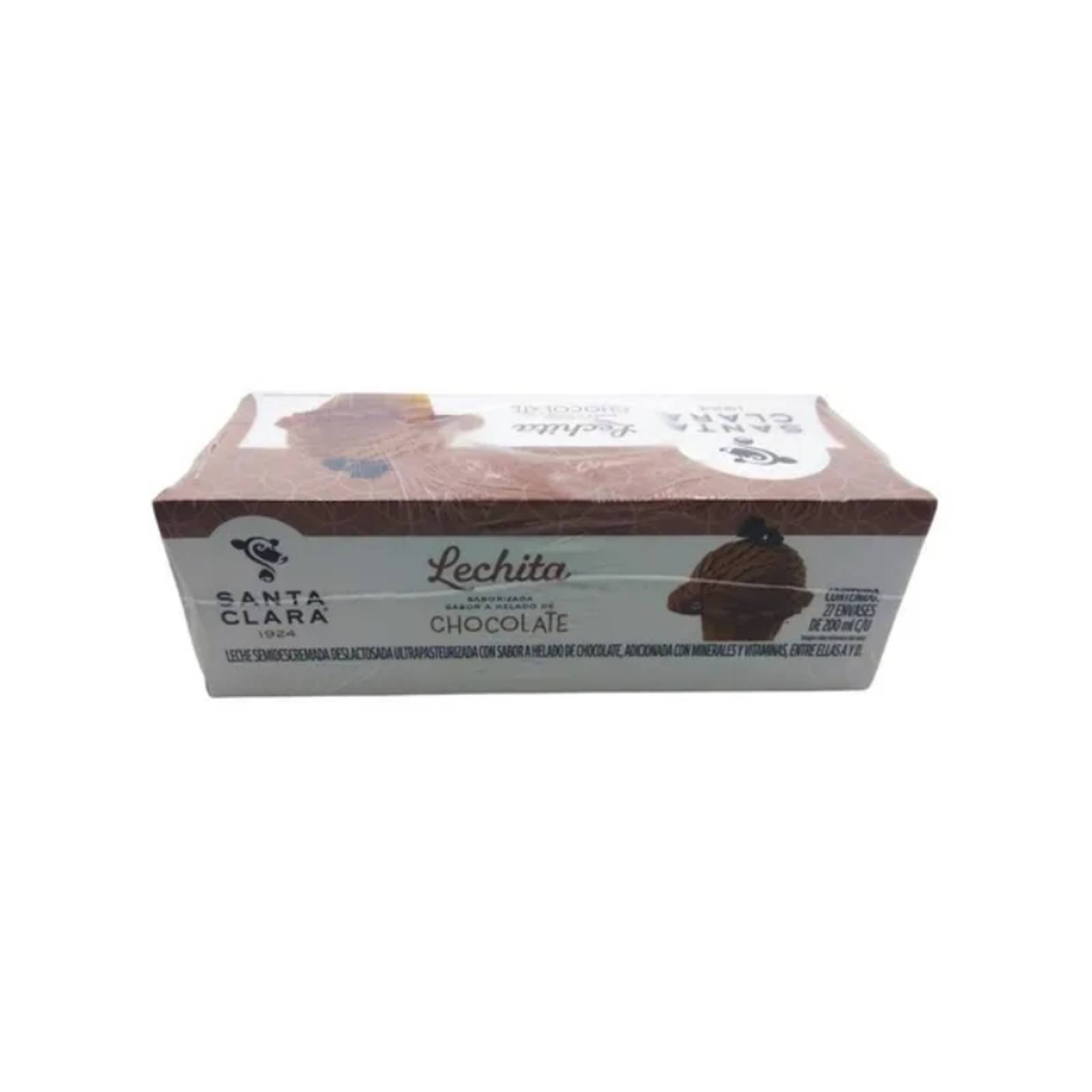 Leche Santa Clara 27 Piezas Sabor Chocolate 200ml 