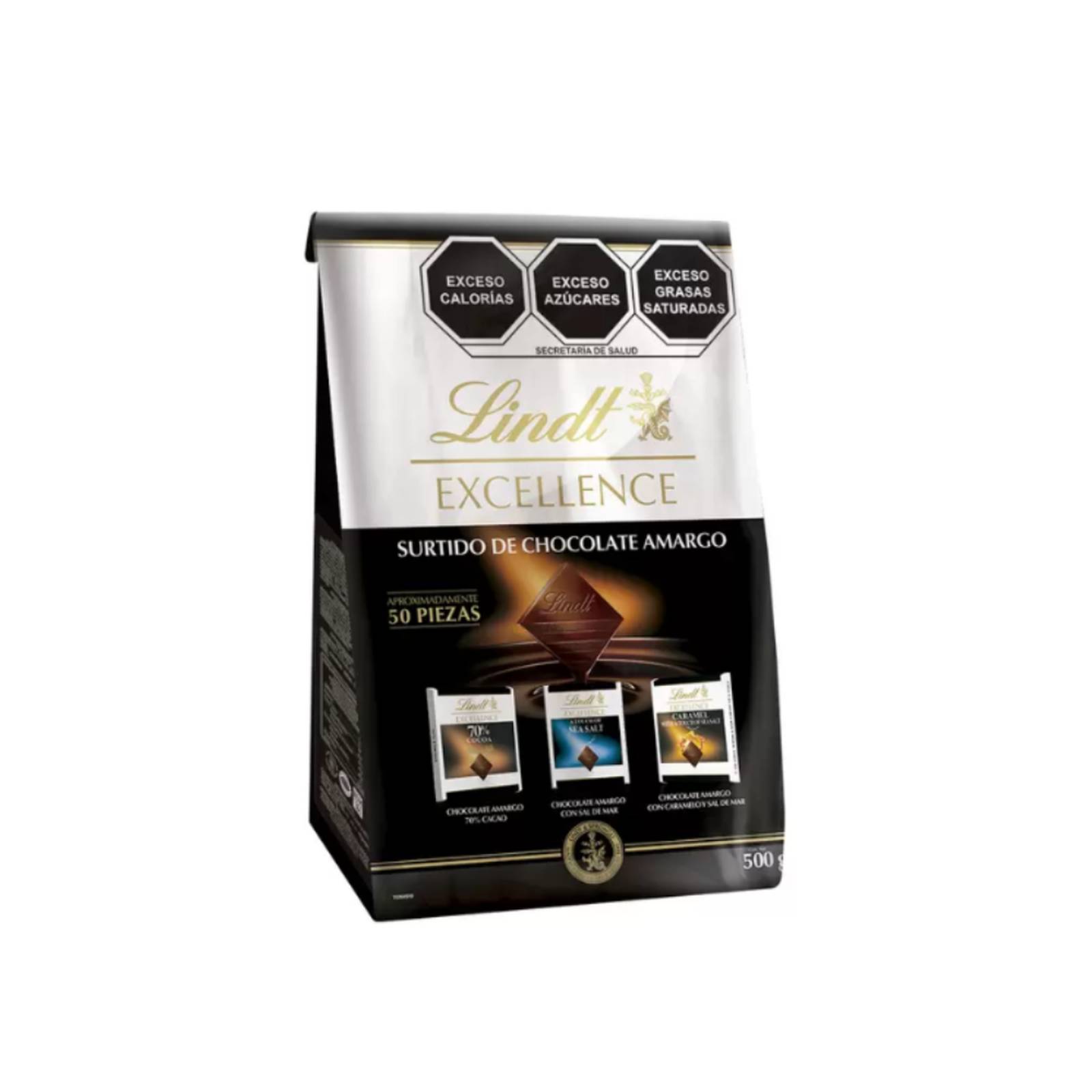 Surtido de Chocolate Amargo Lindt 50 pzas de 10 g 