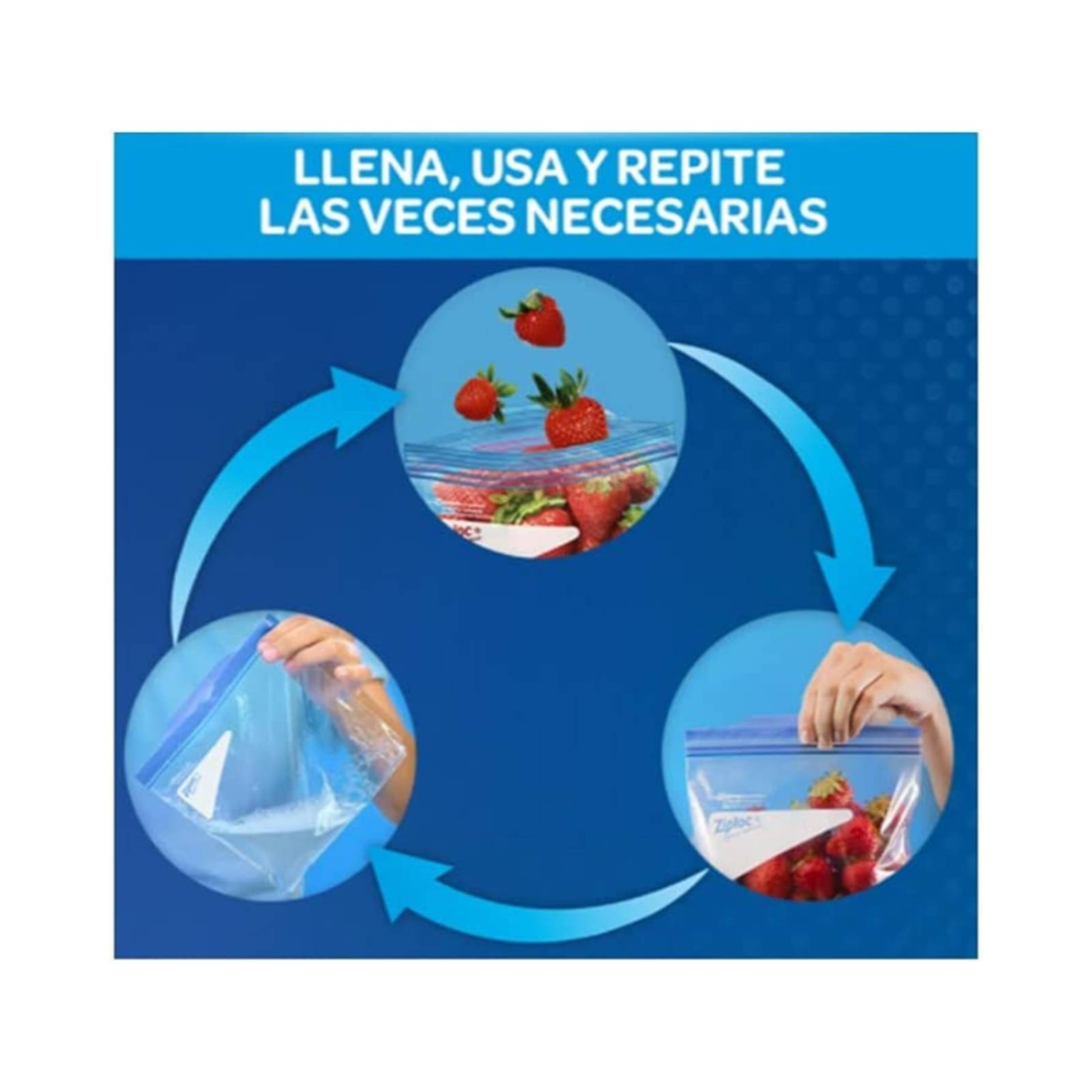 104 piezas Ziploc, Bolsas Para Congelar Con Cierre Slider 