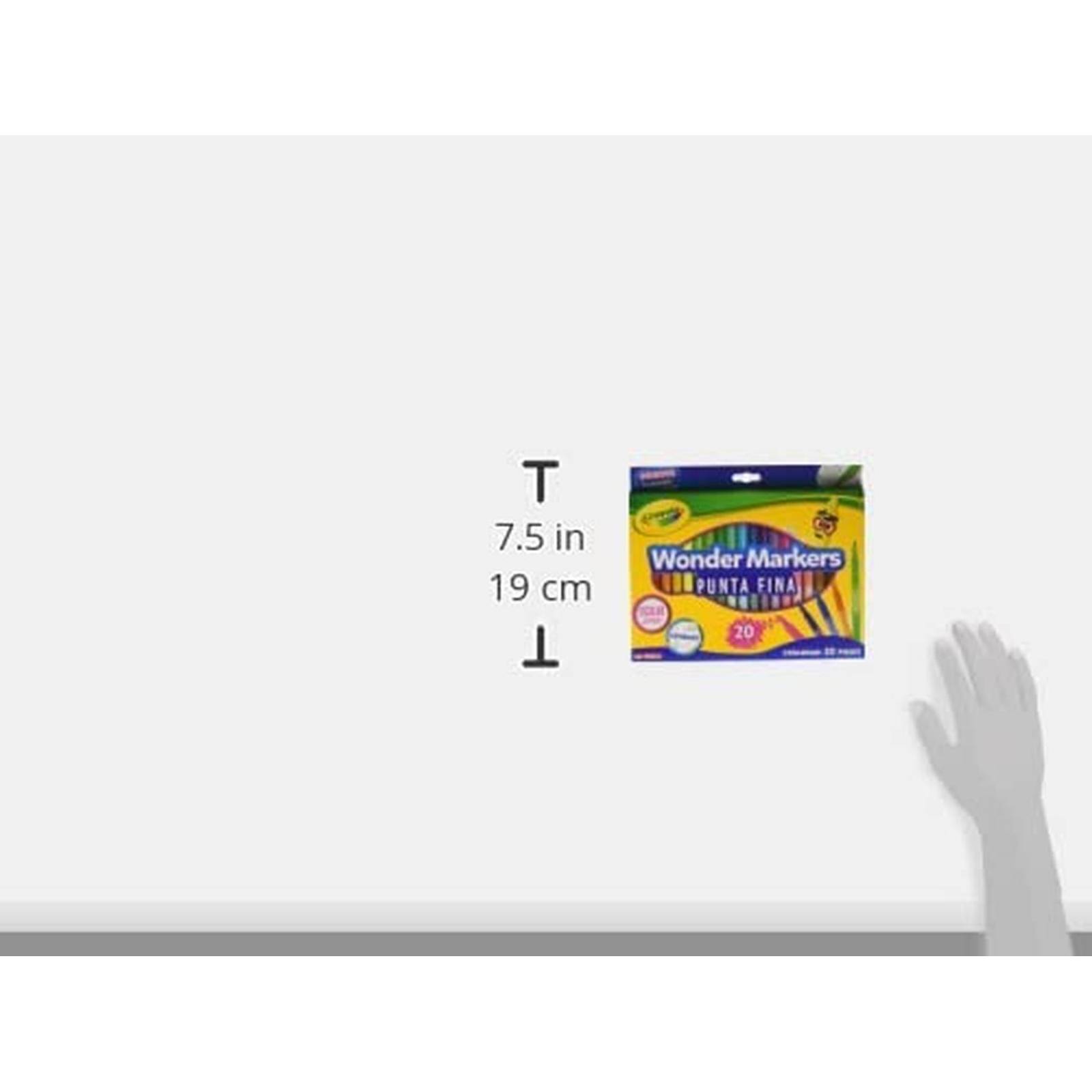 20 Plumones punta Fina Lavables Crayola Wonder Markers 