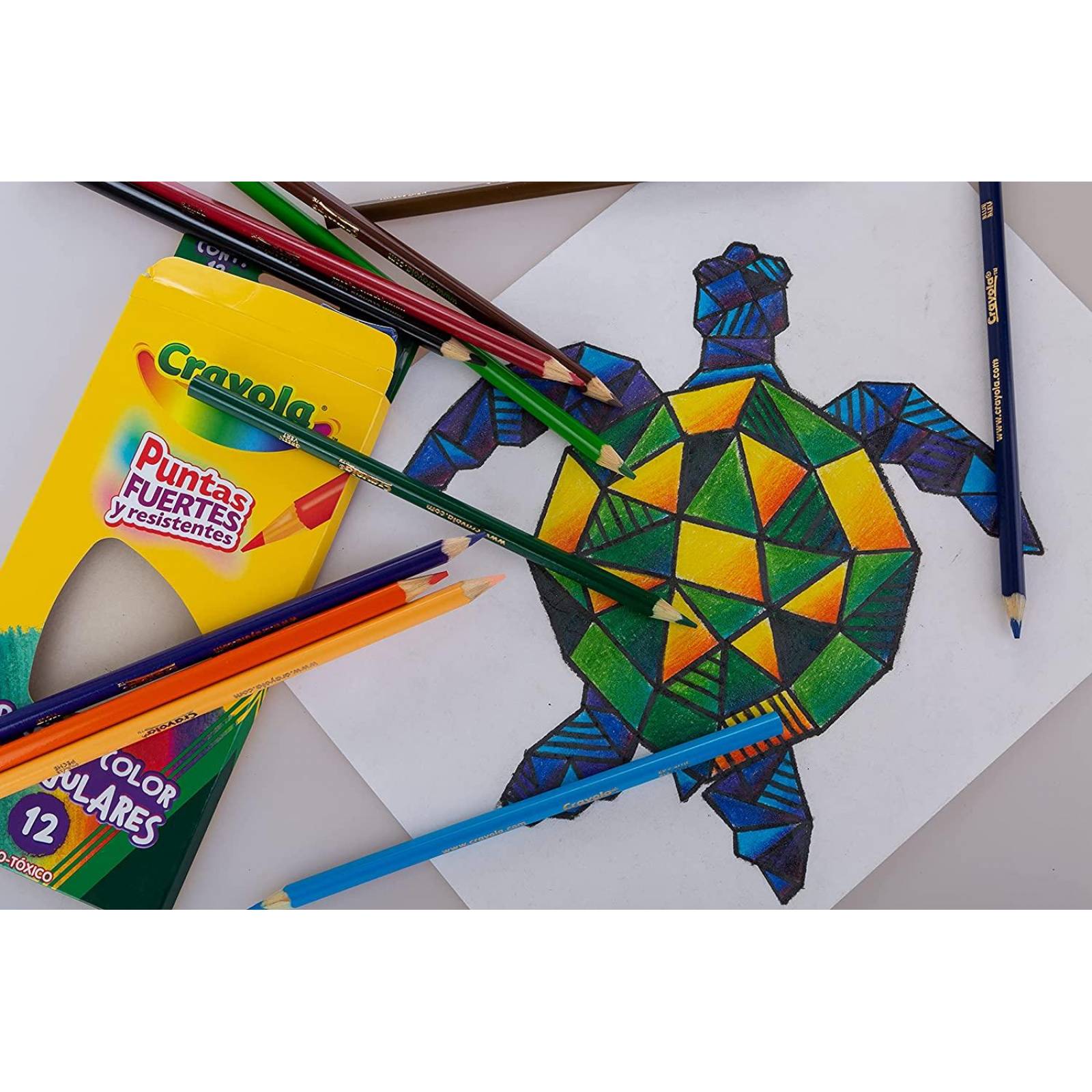 2 Cajas De Lápices de Color Triangulares Crayola 12 Piezas c/u