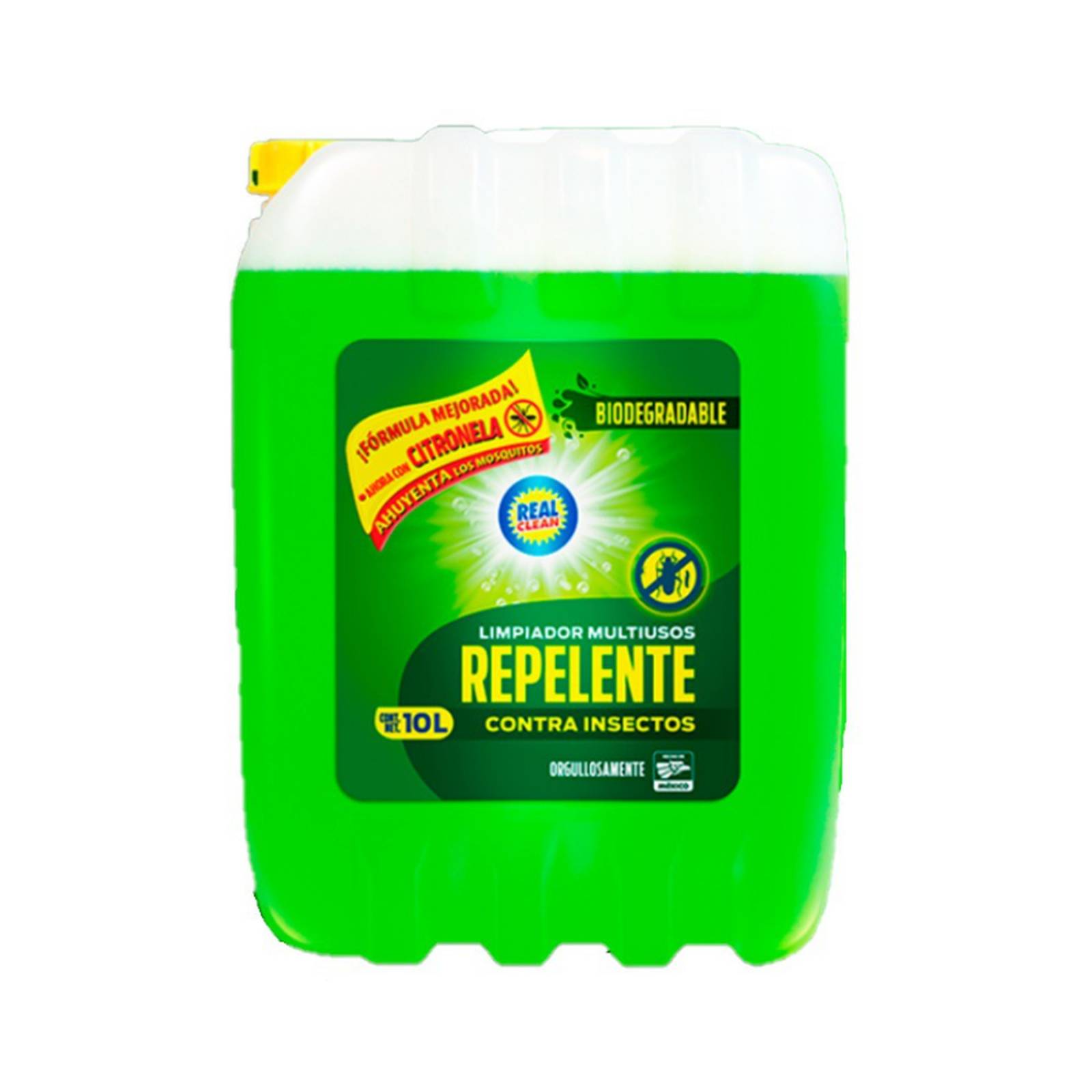 Limpiador Multiusos Repelente De Insectos, Real Clean 10 L