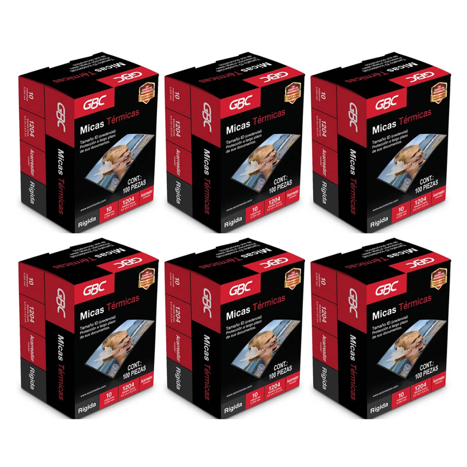 600 Micas Gbc 6.5 X 9.5 10 Milesimas T Credencial 