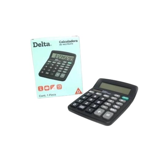 Calculadora De Escritorio, Delta Con 12 Dígitos Barrilito 