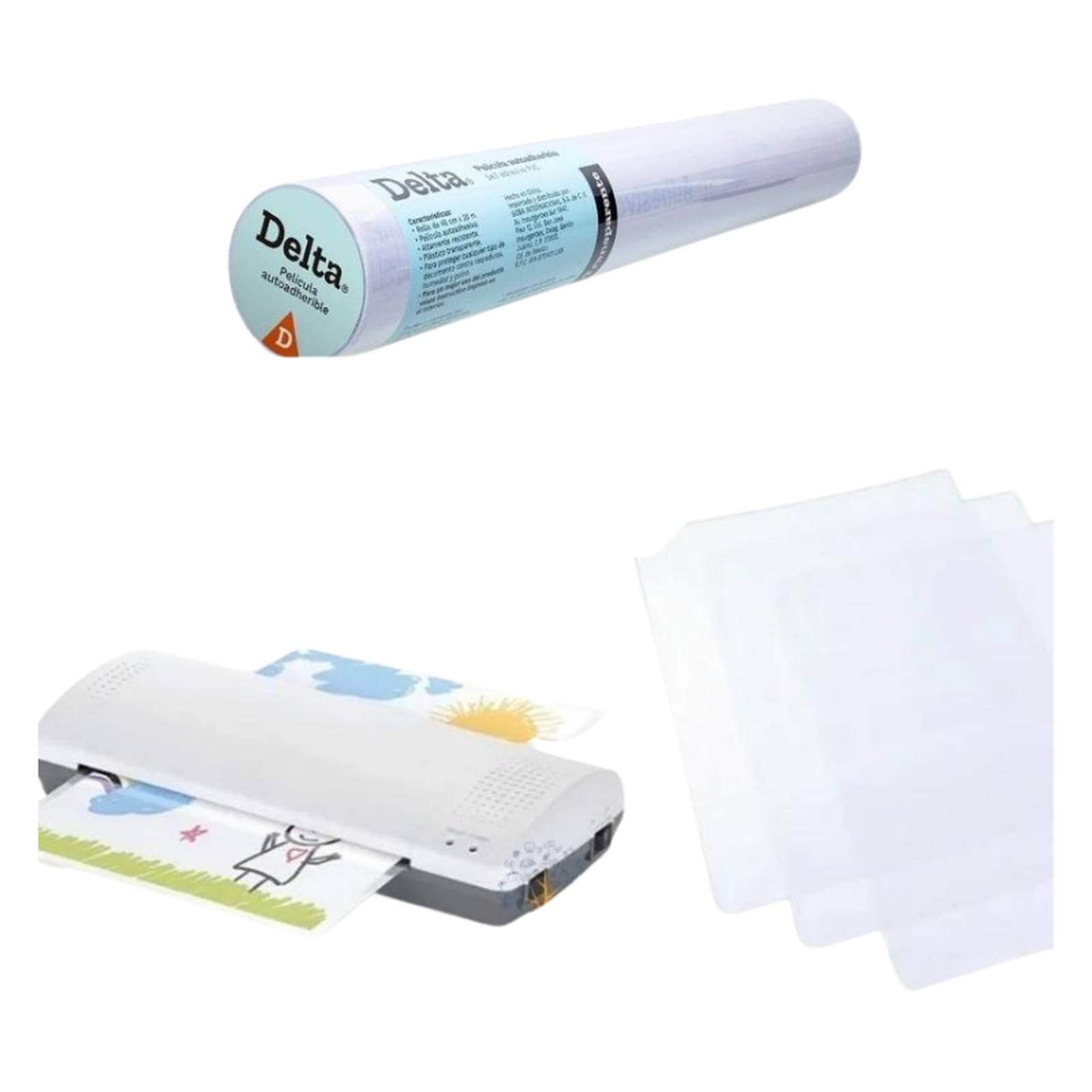 Combo Enmicadora Carta / Oficio, 95 Micas y 16 Mts Mica Fria