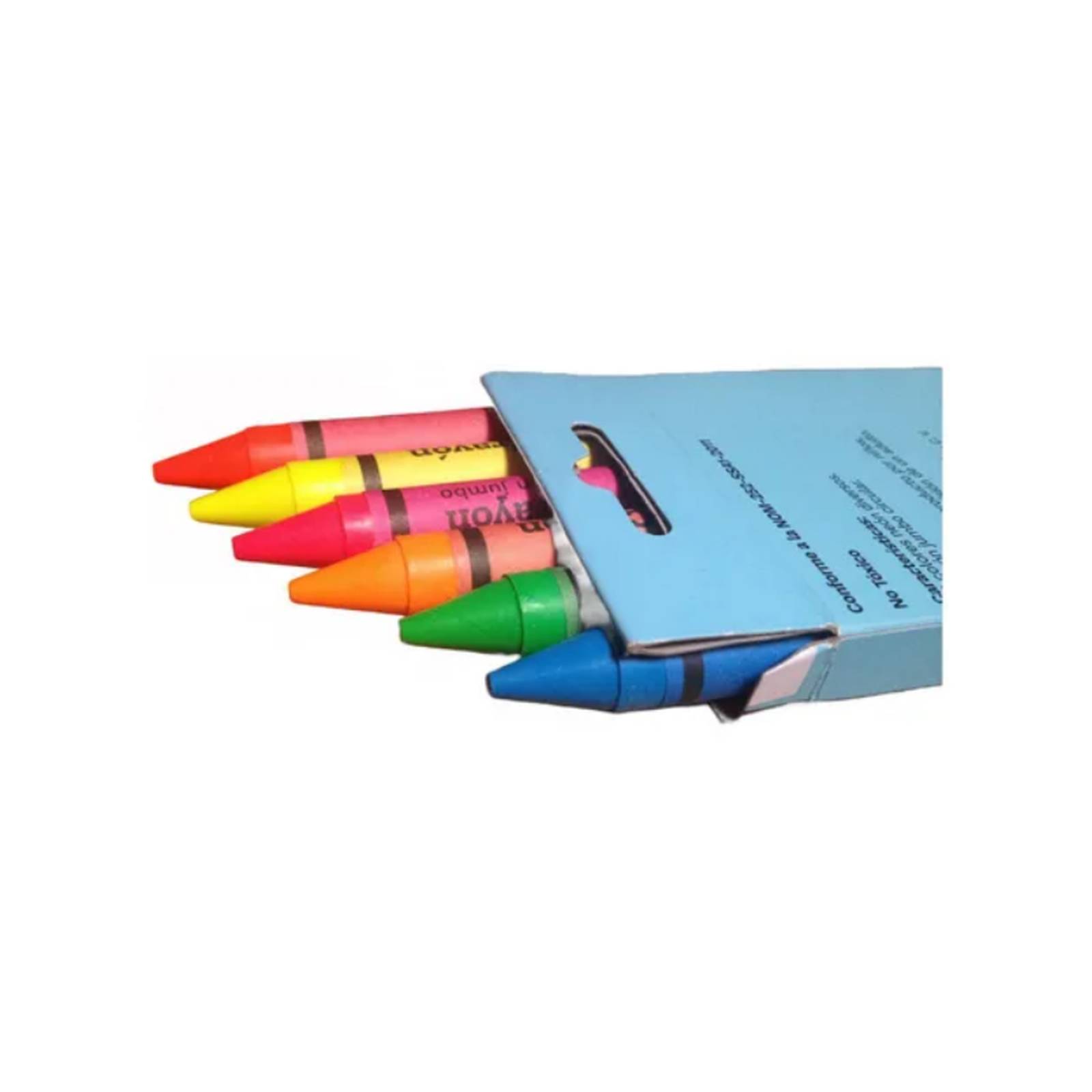 Crayones Jumbo Colores Neón 6 Piezas 