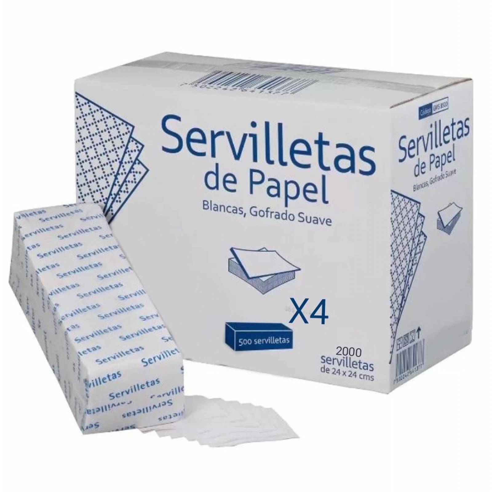 Servilleta de Papel 2000 piezas 24X24cm Grey Moon 