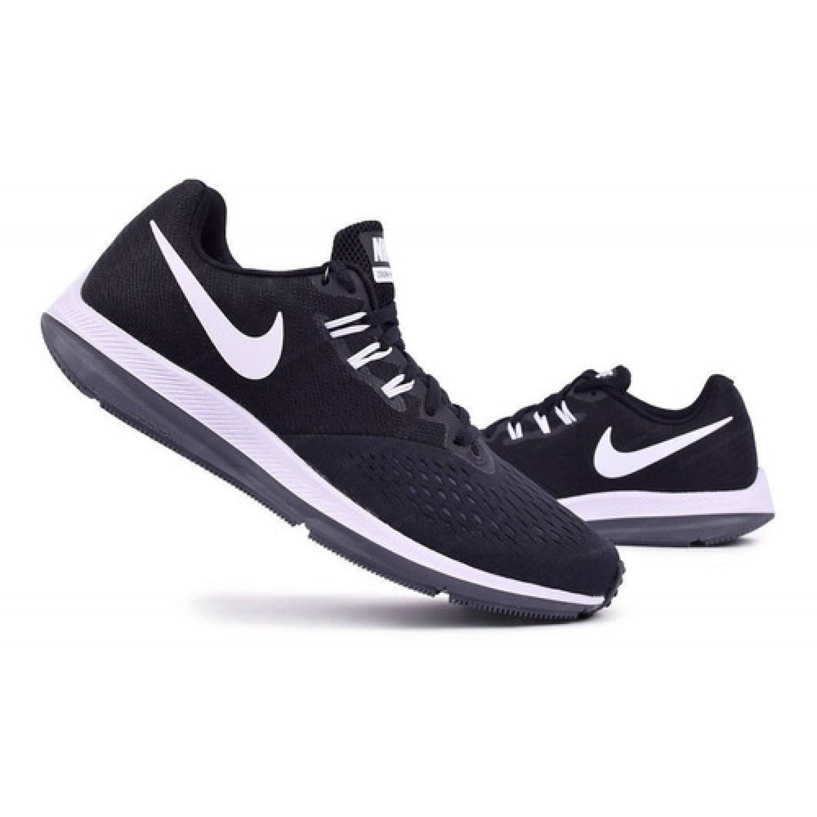 Tenis Deportivos Nike Air Zoom Winflo 4 Negro Blanco Unisex