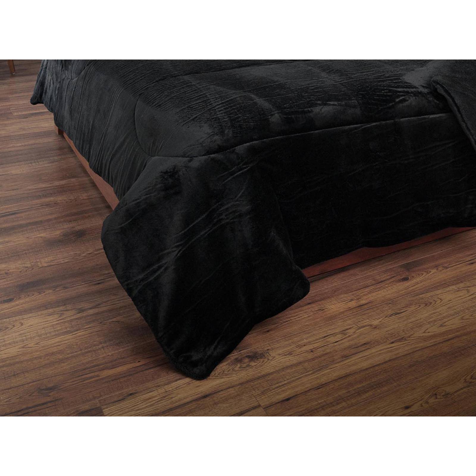 Edredón Térmico - Cobertor Negro Liso Matrimonial