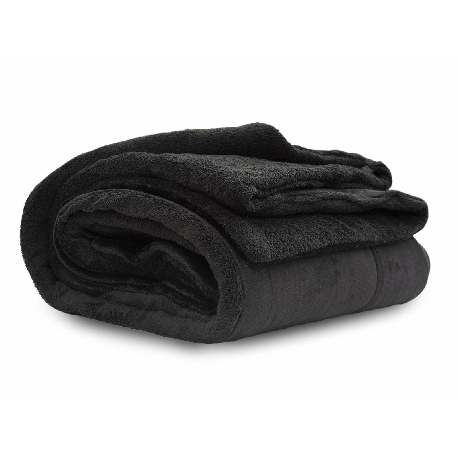 Edredón Térmico - Cobertor Negro Liso Matrimonial