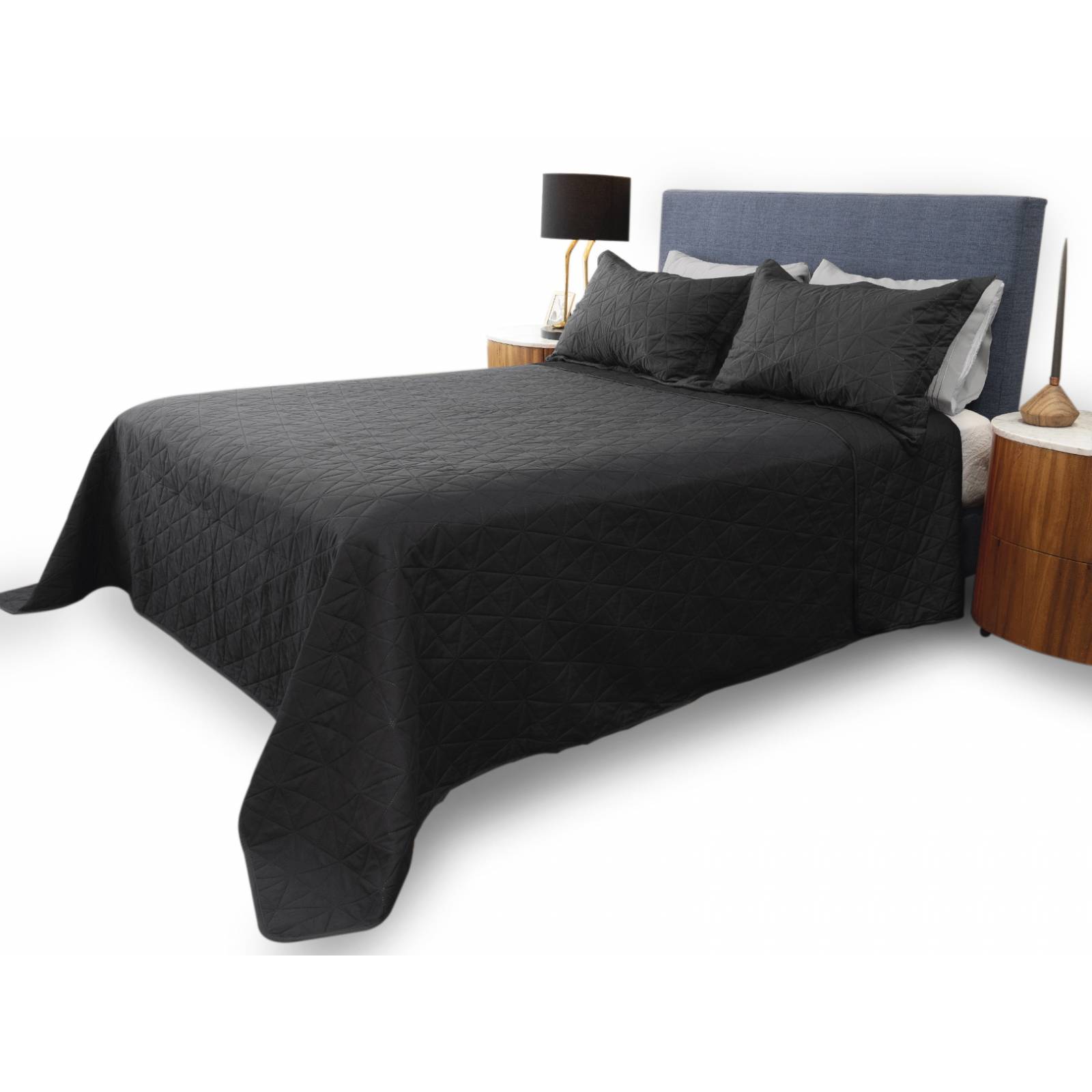 Colcha Gala Negra Matrimonial