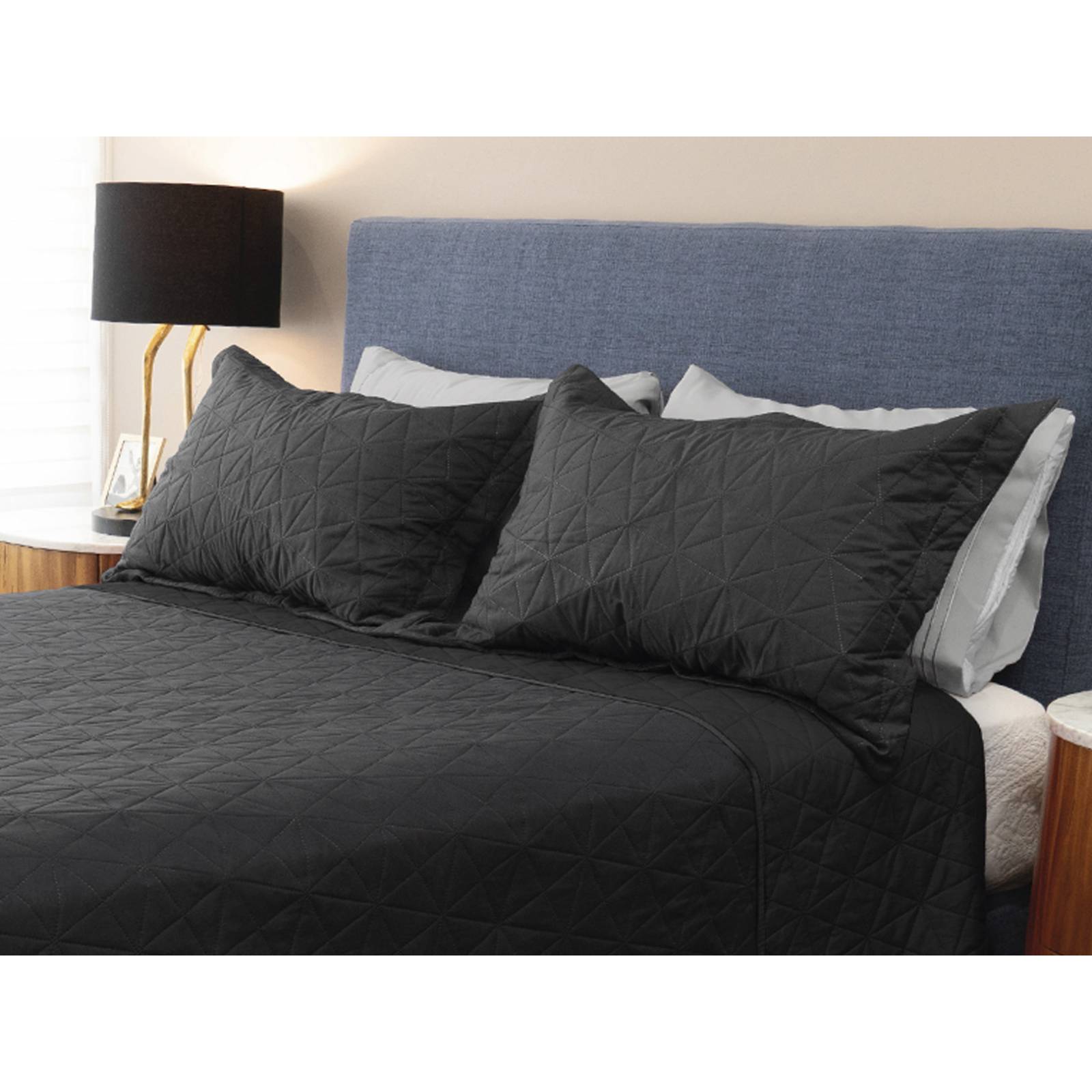 Colcha Gala Negra Matrimonial