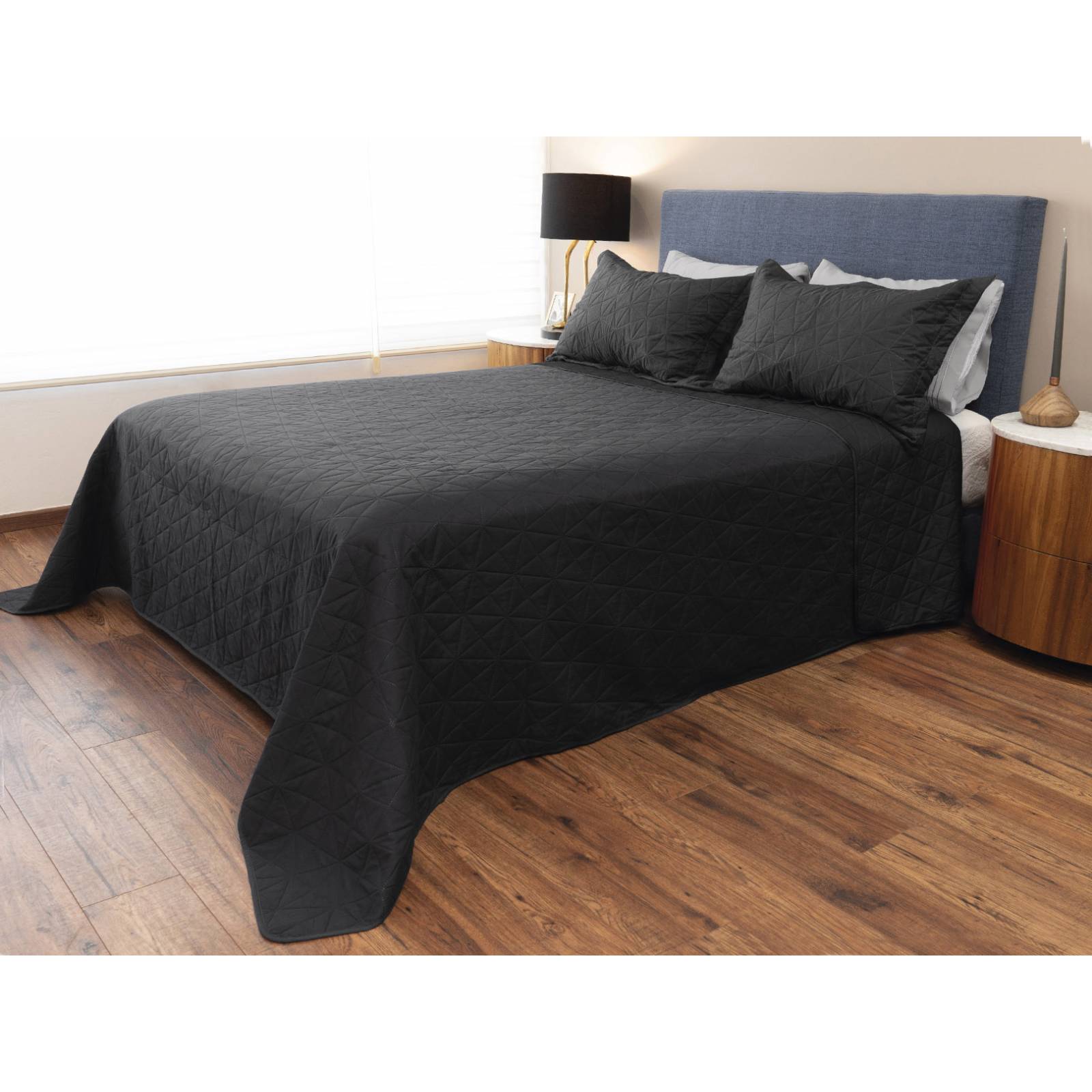 Colcha Gala Negra Matrimonial