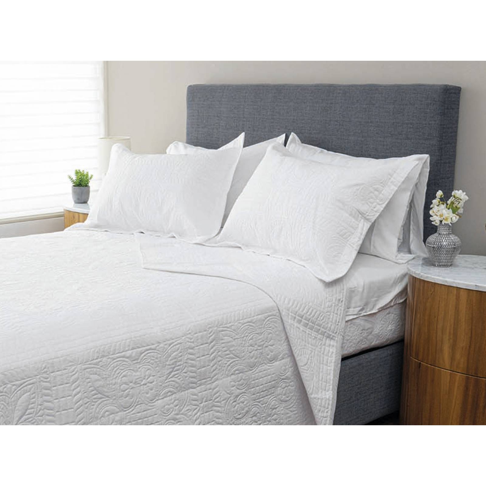 Colcha Gala Blanca Matrimonial