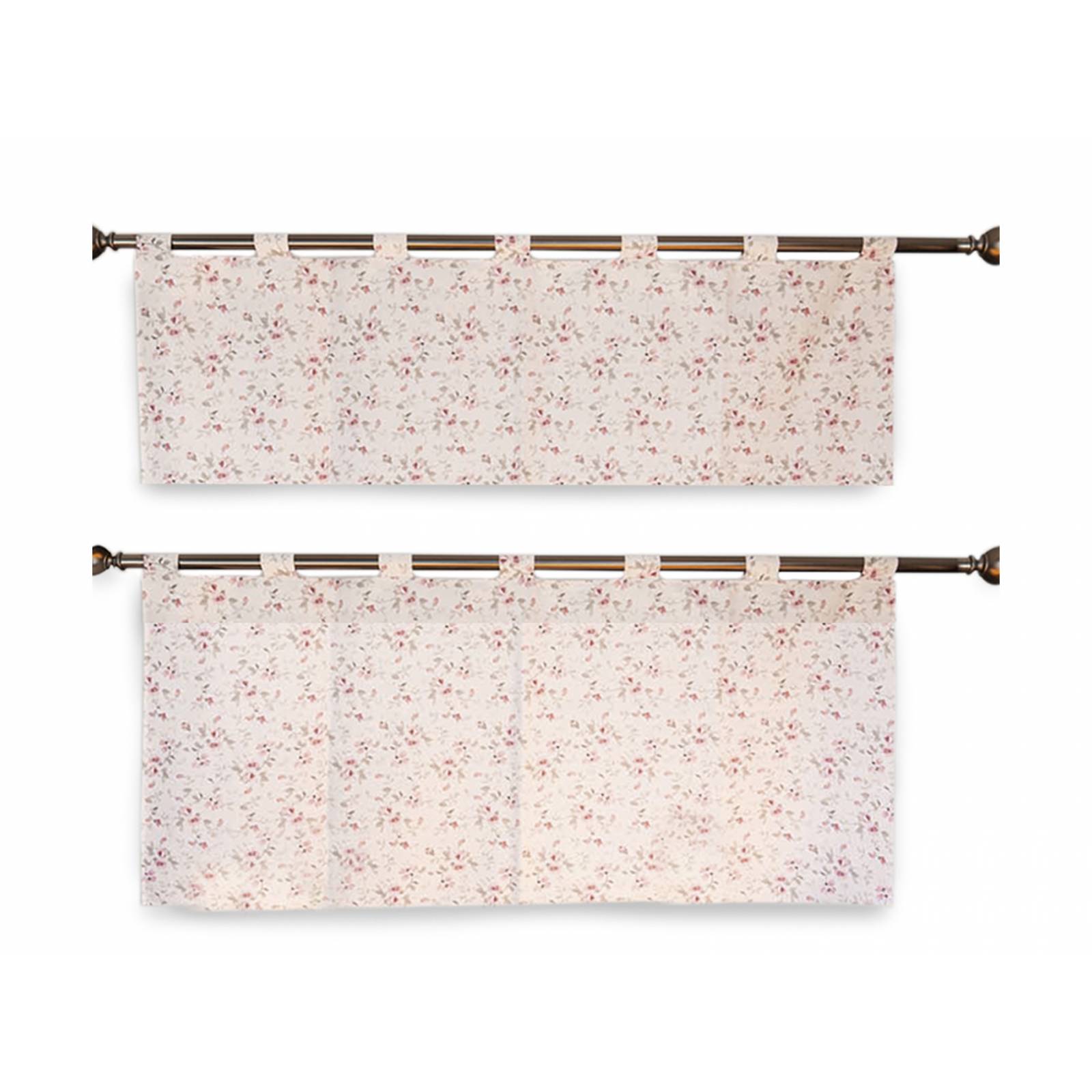 Cortina de Cocina Rosal Doble