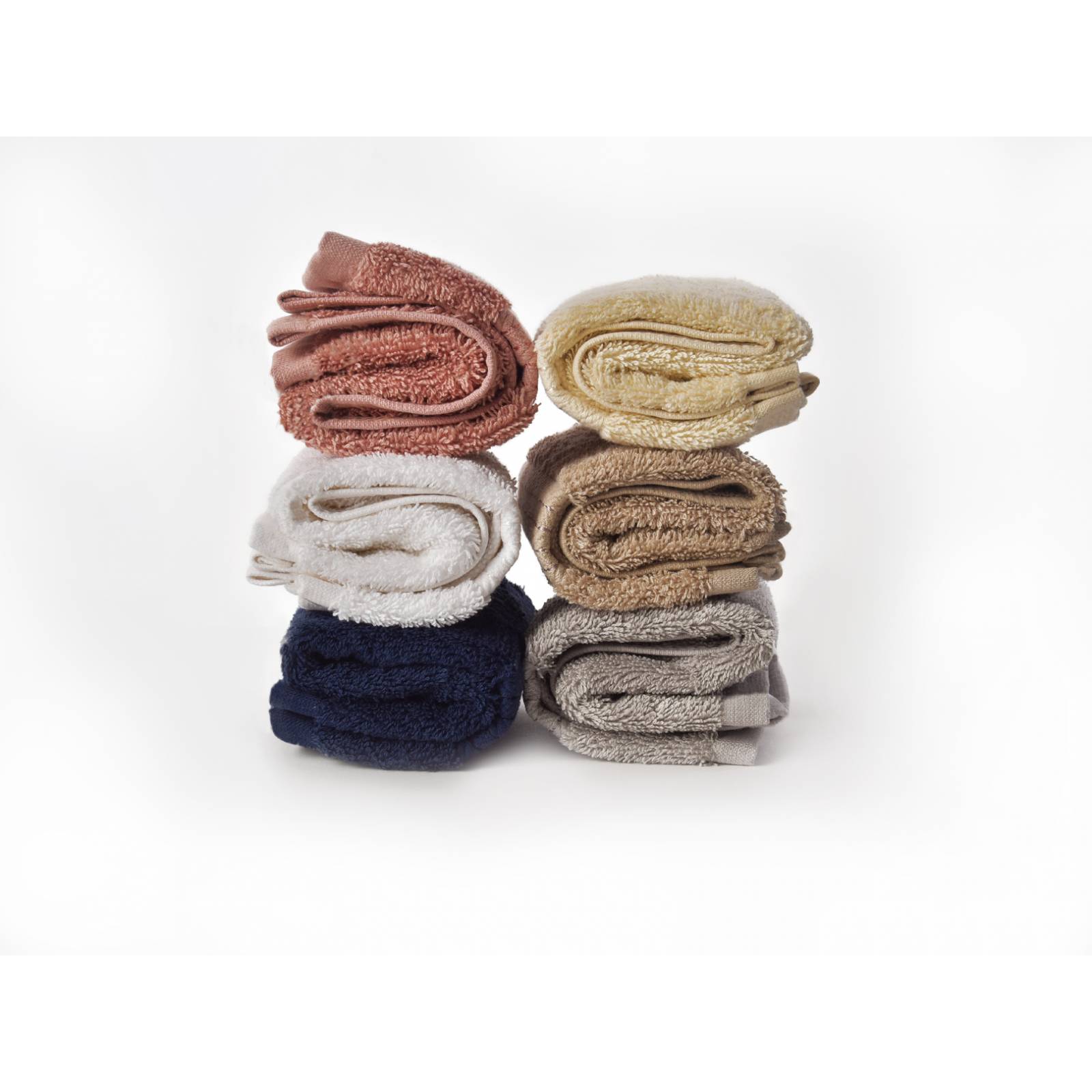 Toalla Facial Set 4 Pzs Blanca 100% Algodón 34x34cm Dormireal