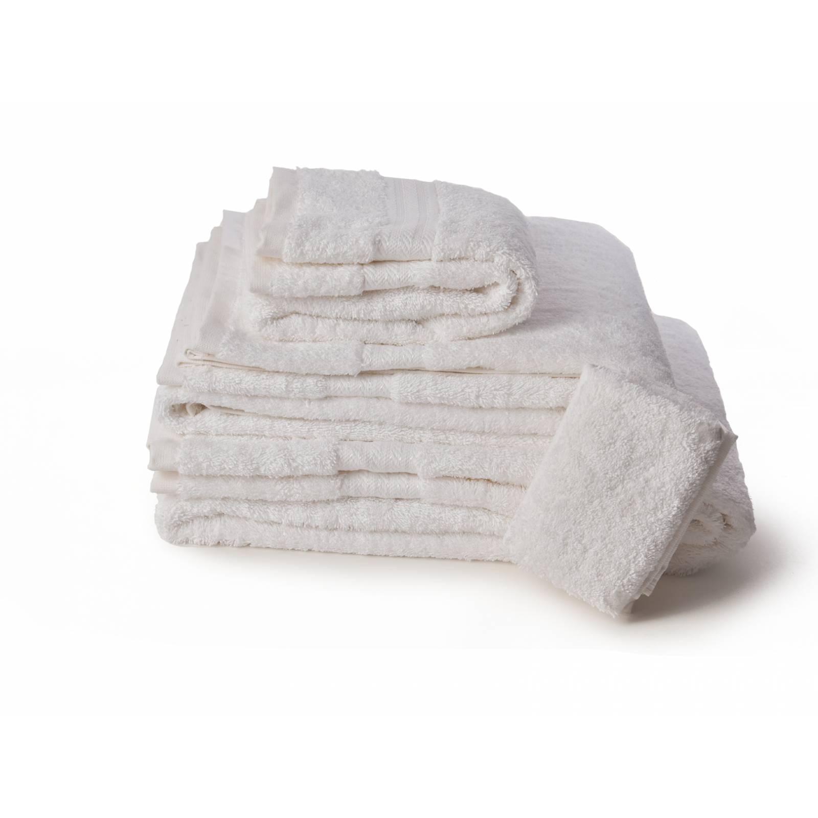 Toallas Set 4 Piezas Blancas 100% Algodón Varias Medidas Dormireal