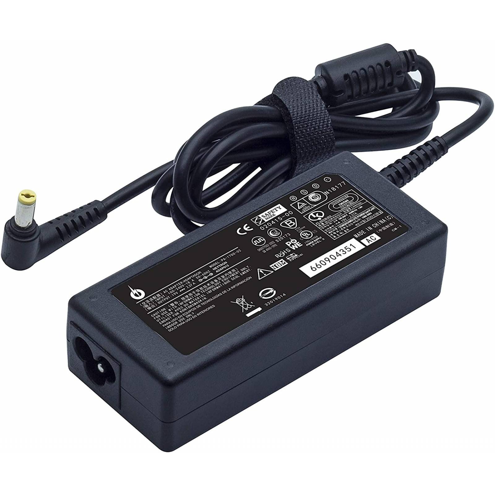 Para Acer Extensa 4420  / 19V   2.37A   45W /  Cargador Compatible Punta 5.5mm x 1.7mm