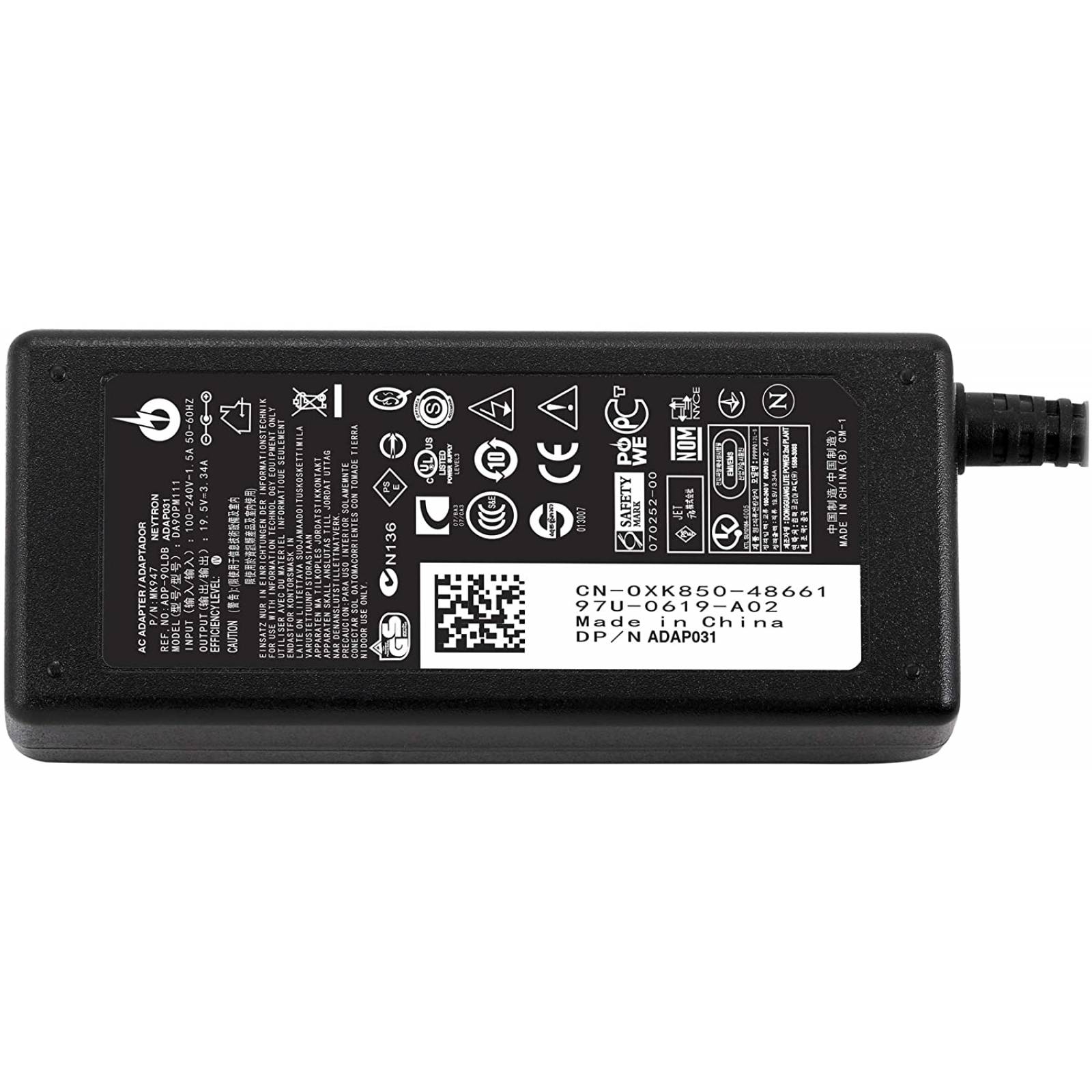 Para Dell Latitude 13-7350 / 19.5V  /  3.34A  /  65W Cargador compatible Punta 4.5 x 3.0 mm