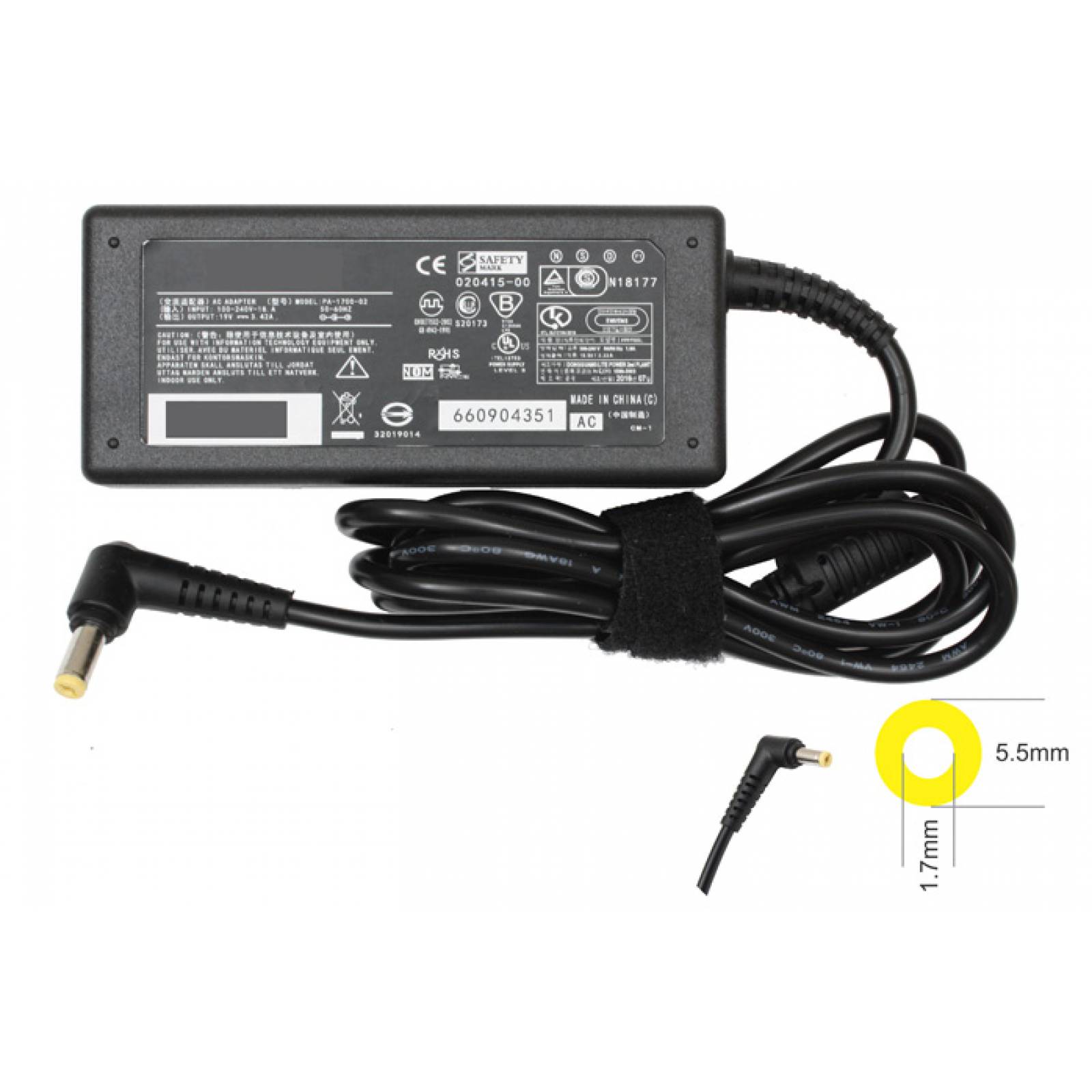 Para Acer Aspire One 521 Cargador Compatible