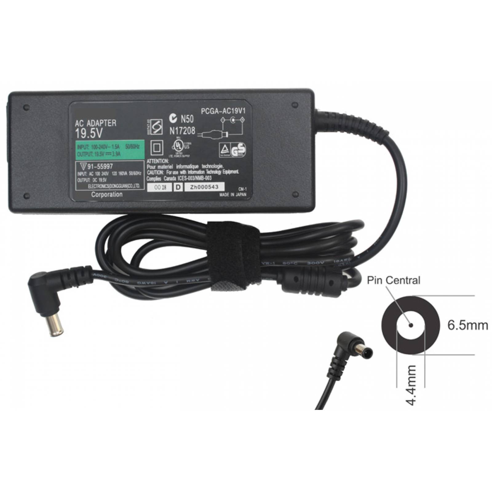 Para Sony Vaio VGN-NW Cargador Compatible