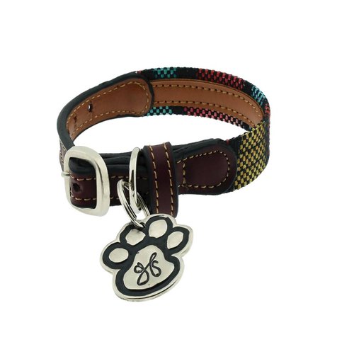 GS Pets - Collar para perro XXS:17 - 21 CM, diseño artesanal . 