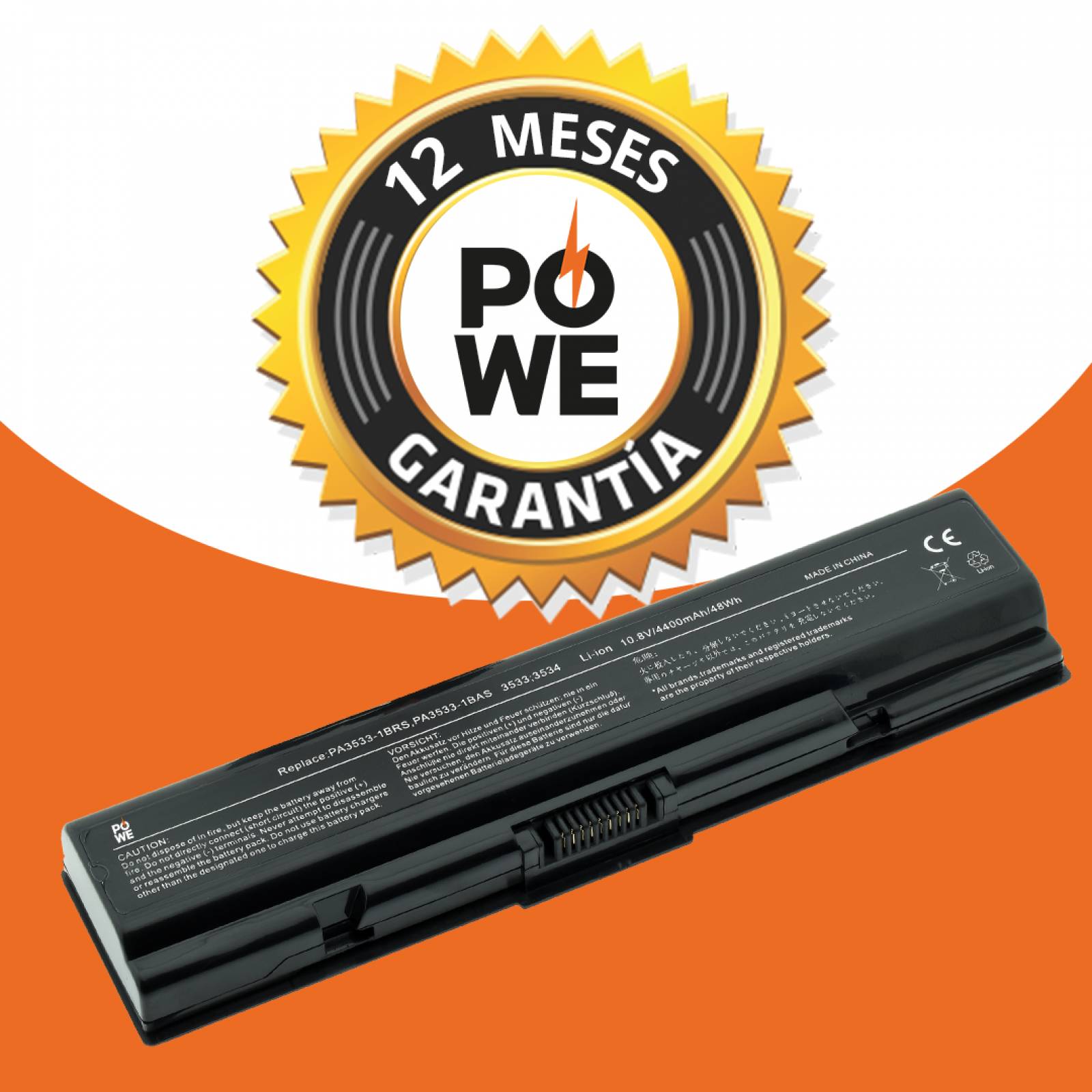 Batería compatible  for Toshiba Satellite L500 6 Celdas