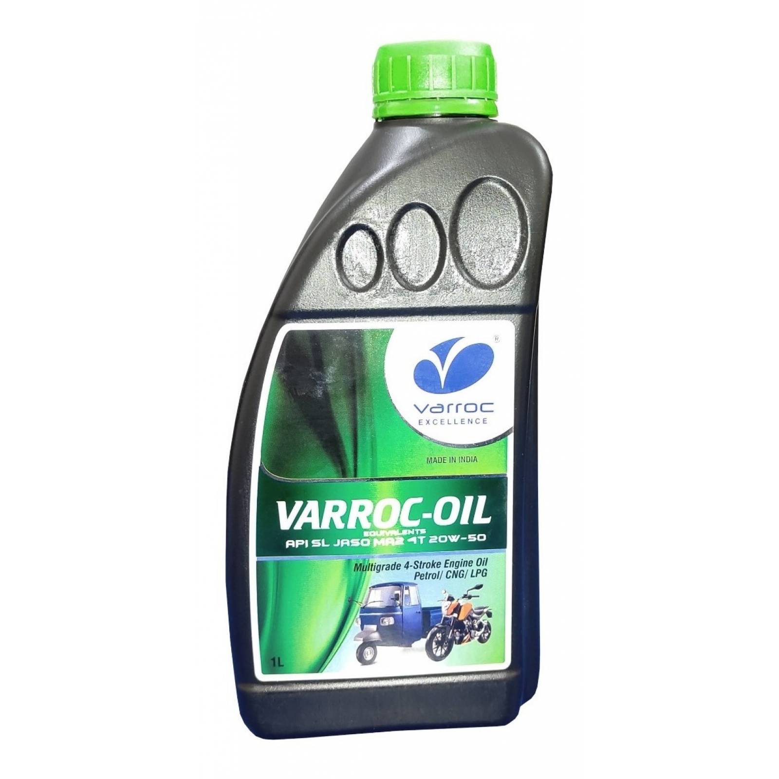 Aceite Multigrado Varroc 20W50 Todas Las Motos/Motocarros 4T