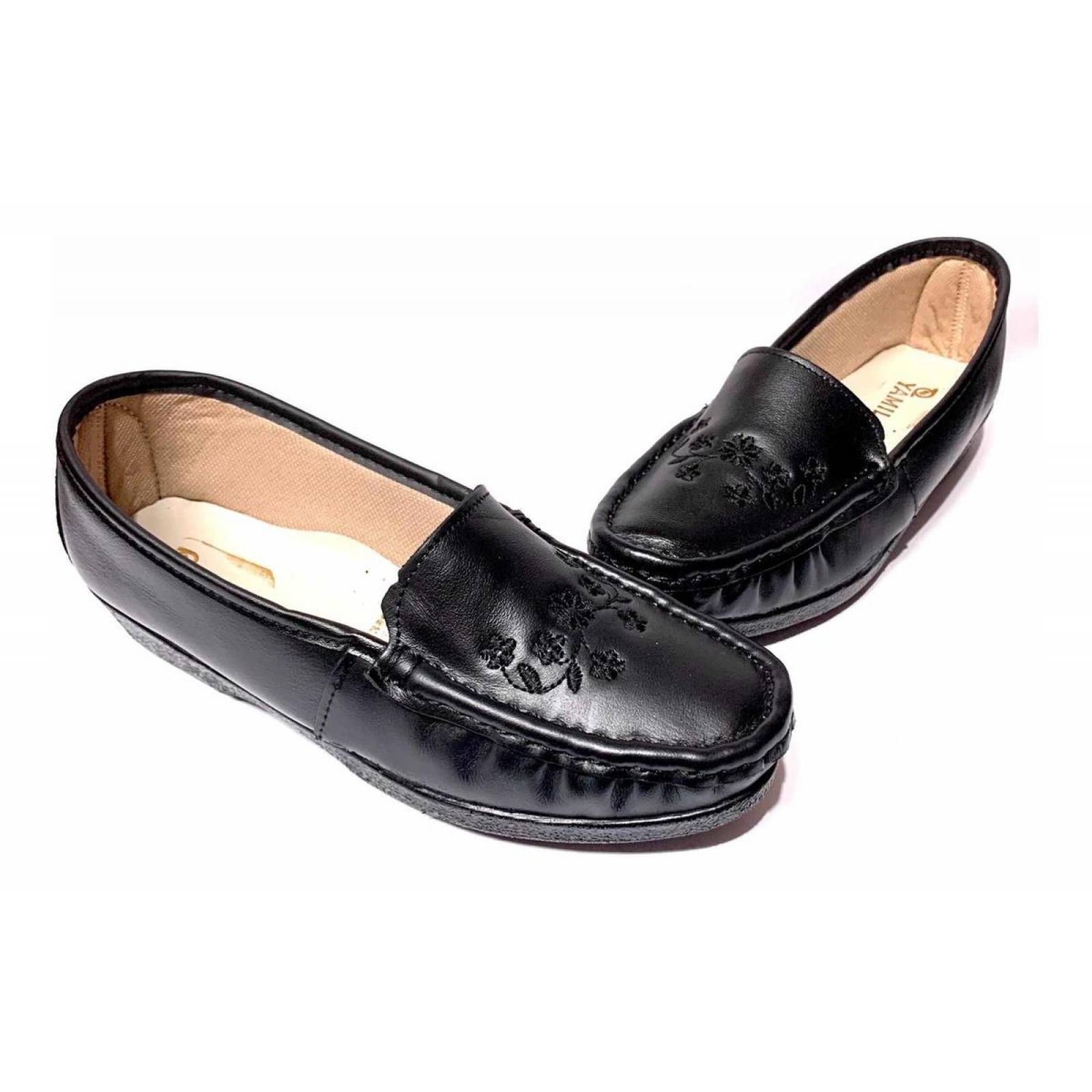 Zapato Para Señora Negro Suave Ligero #4-6